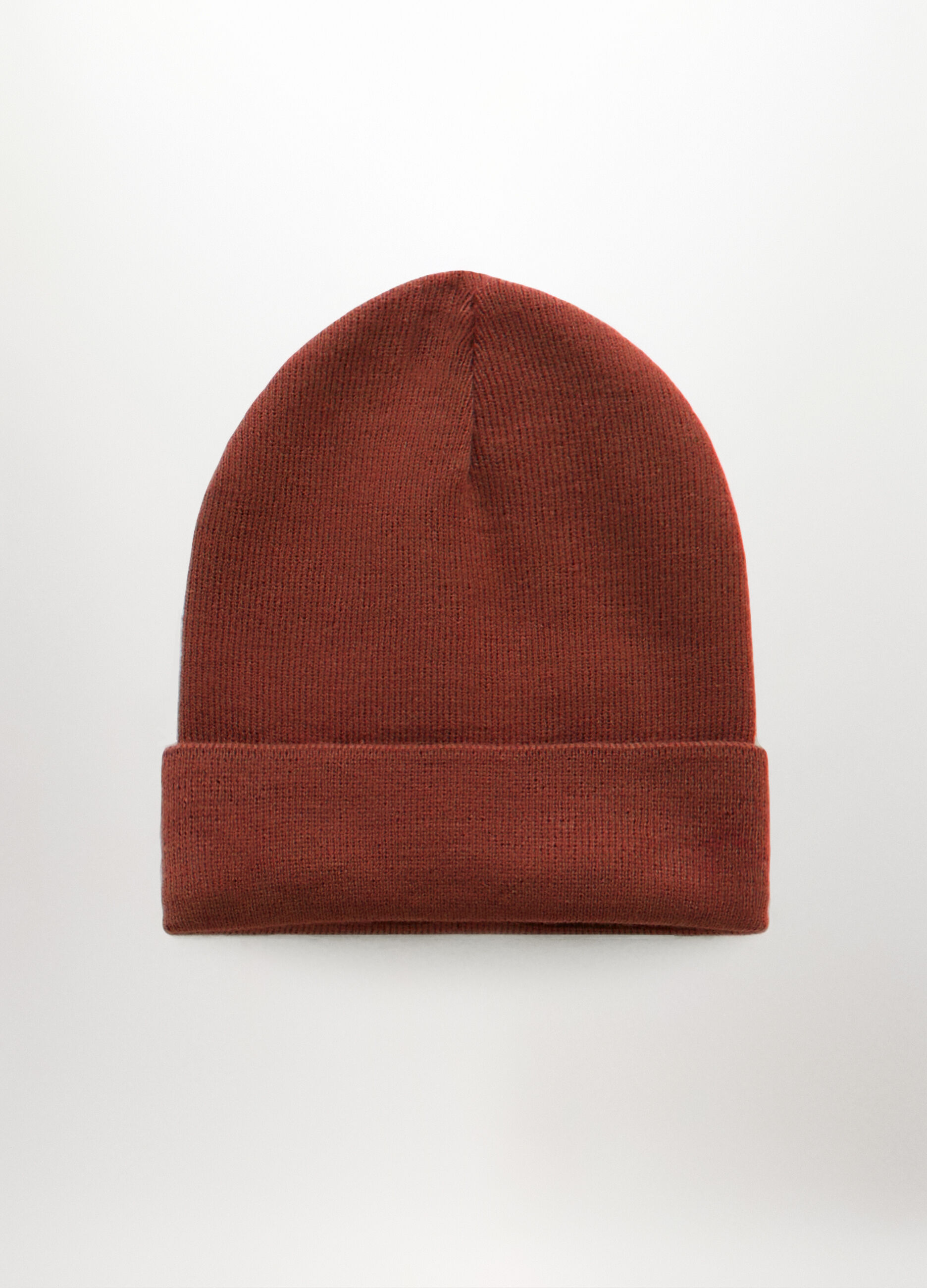 Berretto in maglia con risvolto uomo_0