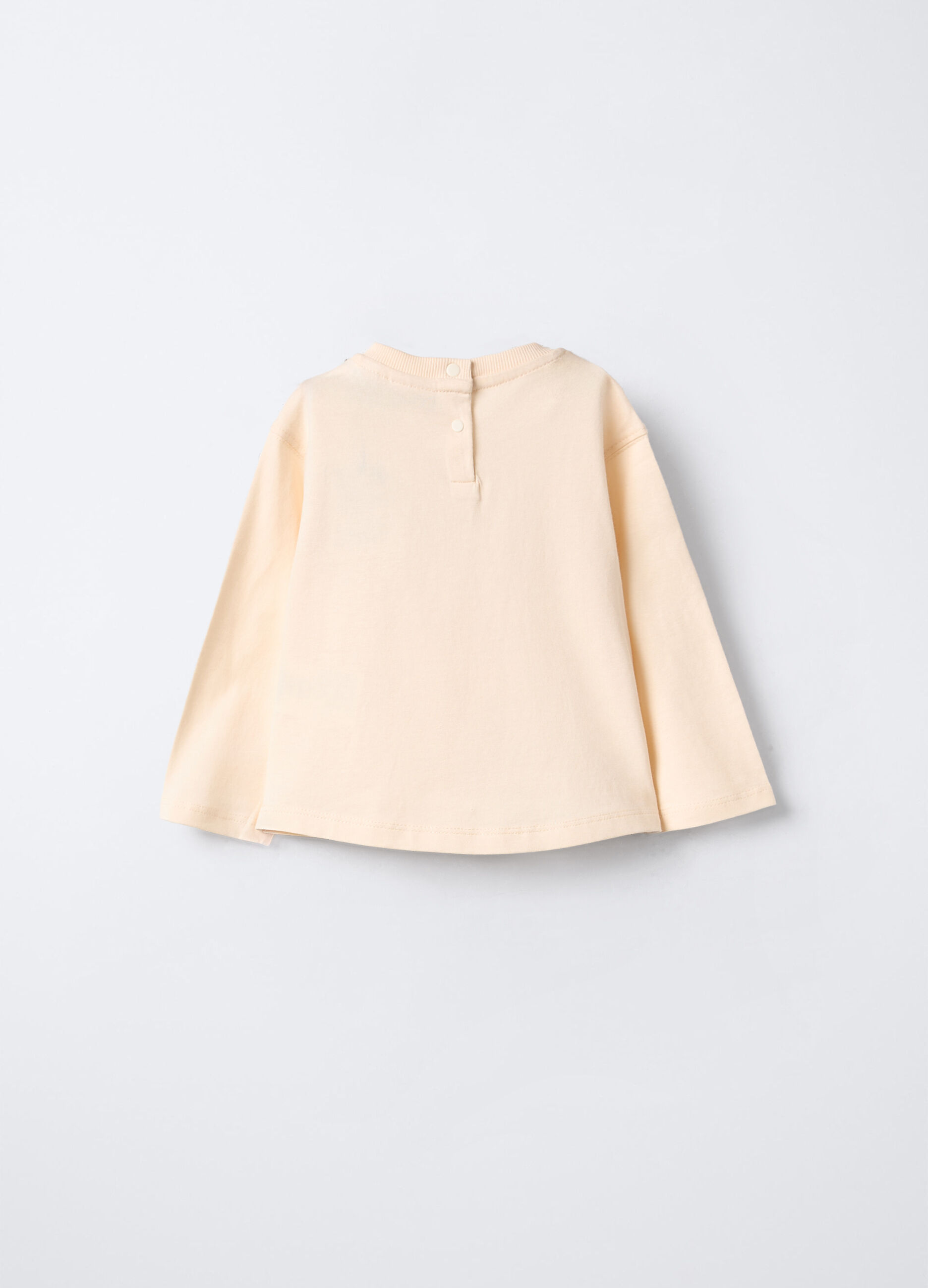 T-shirt girocollo in jersey di puro cotone bimba_1