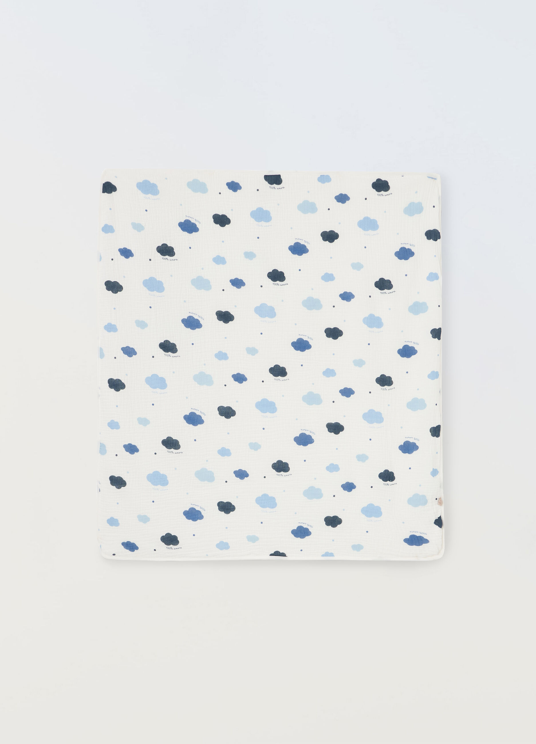 Copertina in puro cotone waffle neonato_0