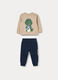 Jogging set in french terry di puro cotone bimbo_0
