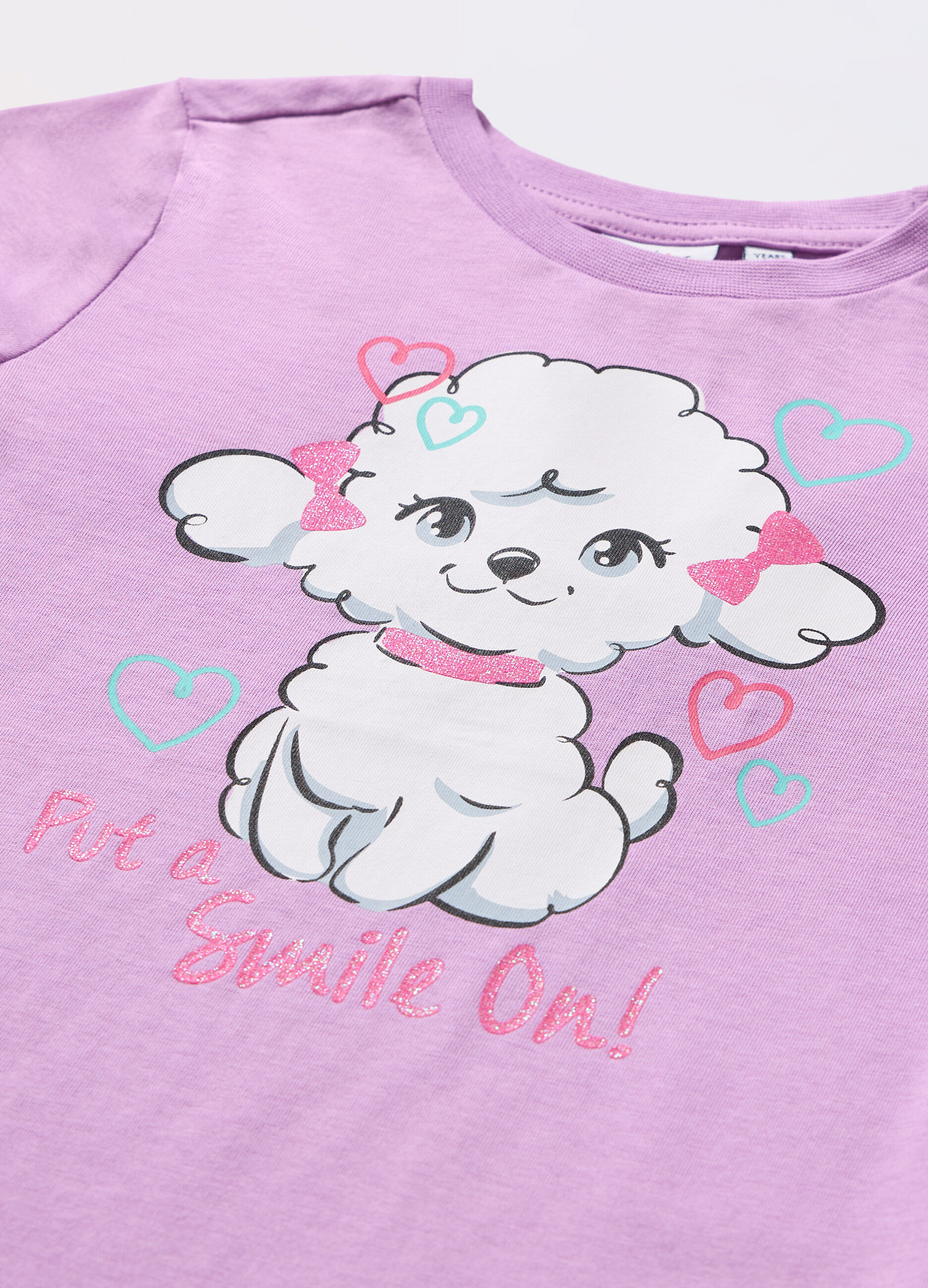 T-shirt in jersey di puro cotone bambina_1