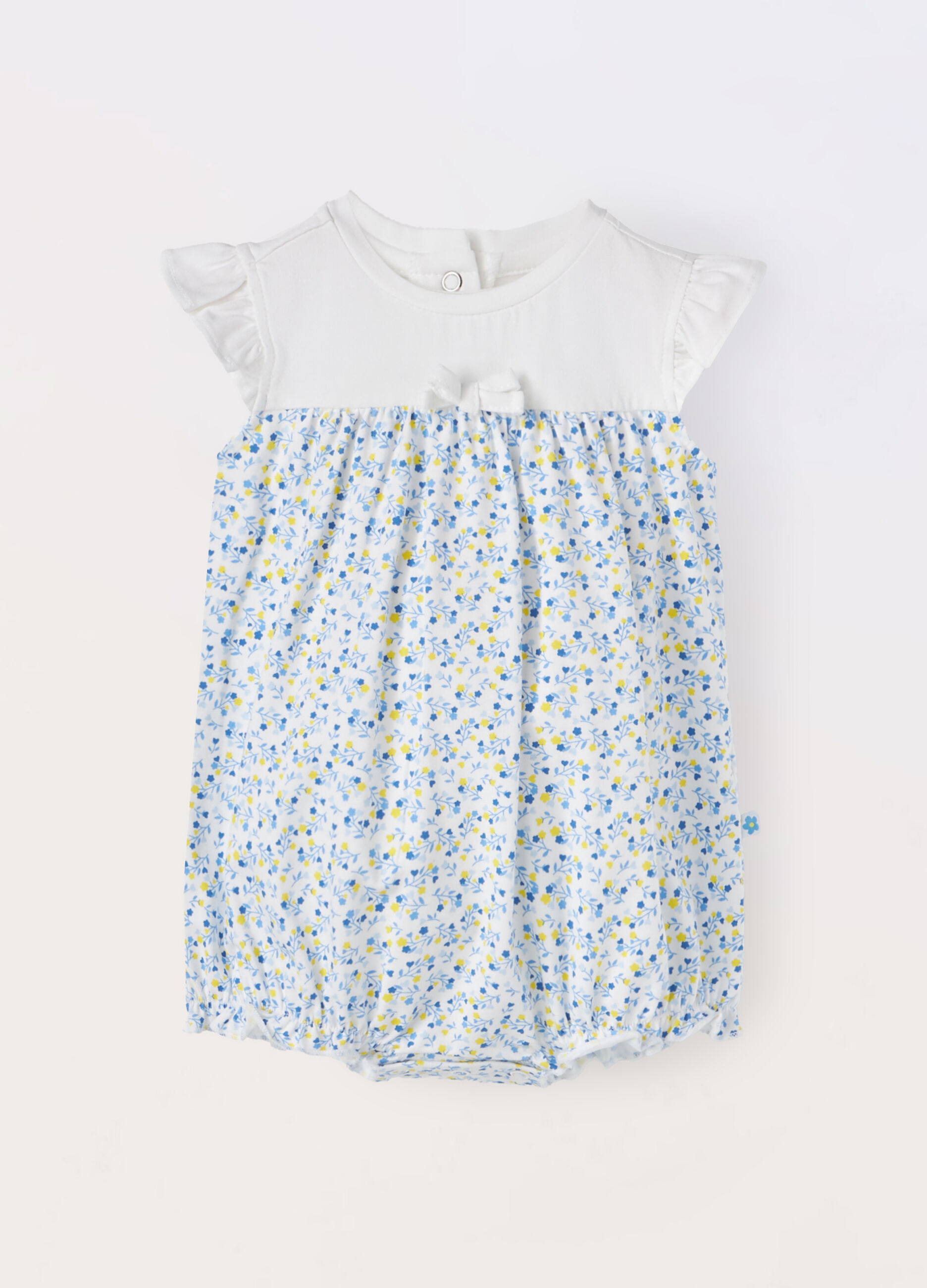 Pagliaccetto in cotone stretch neonata_0