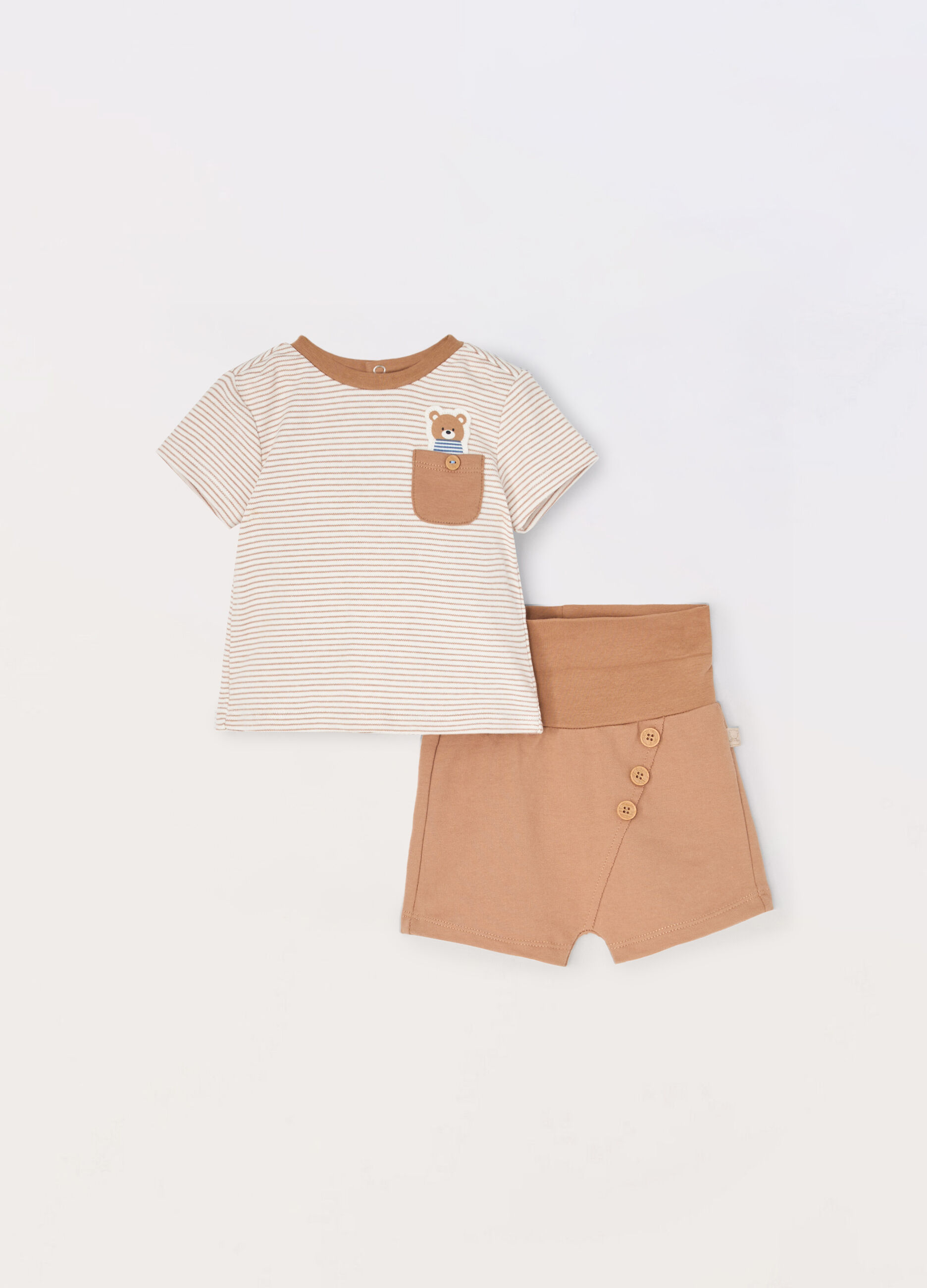 Set in interlock di puro cotone neonato_0