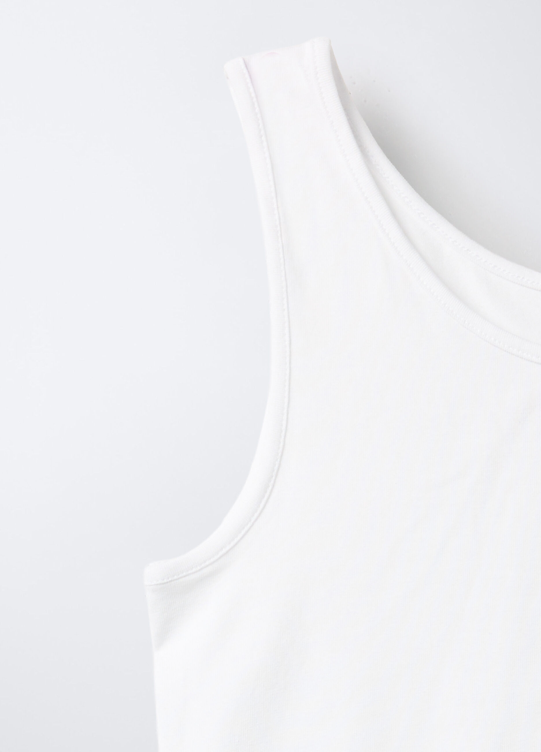 Pack 3 canotte in jersey di cotone stretch ragazza_4