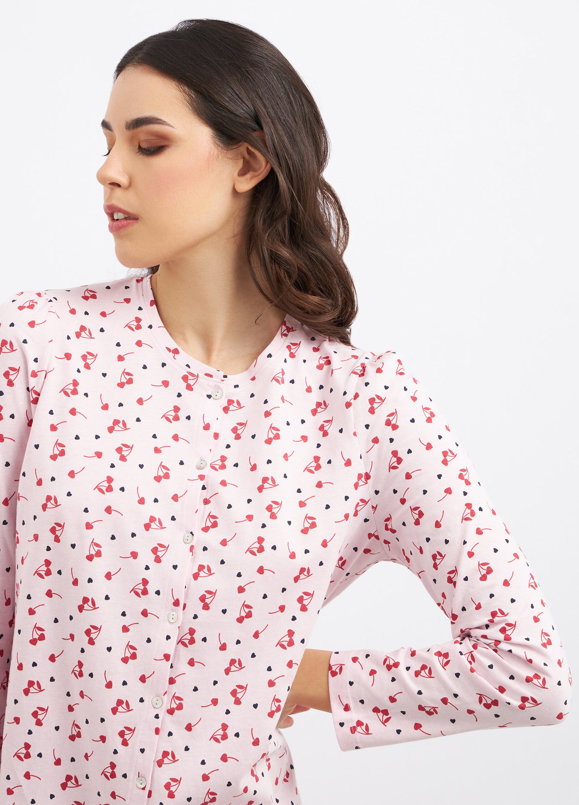 Camicia da notte in puro cotone donna_2