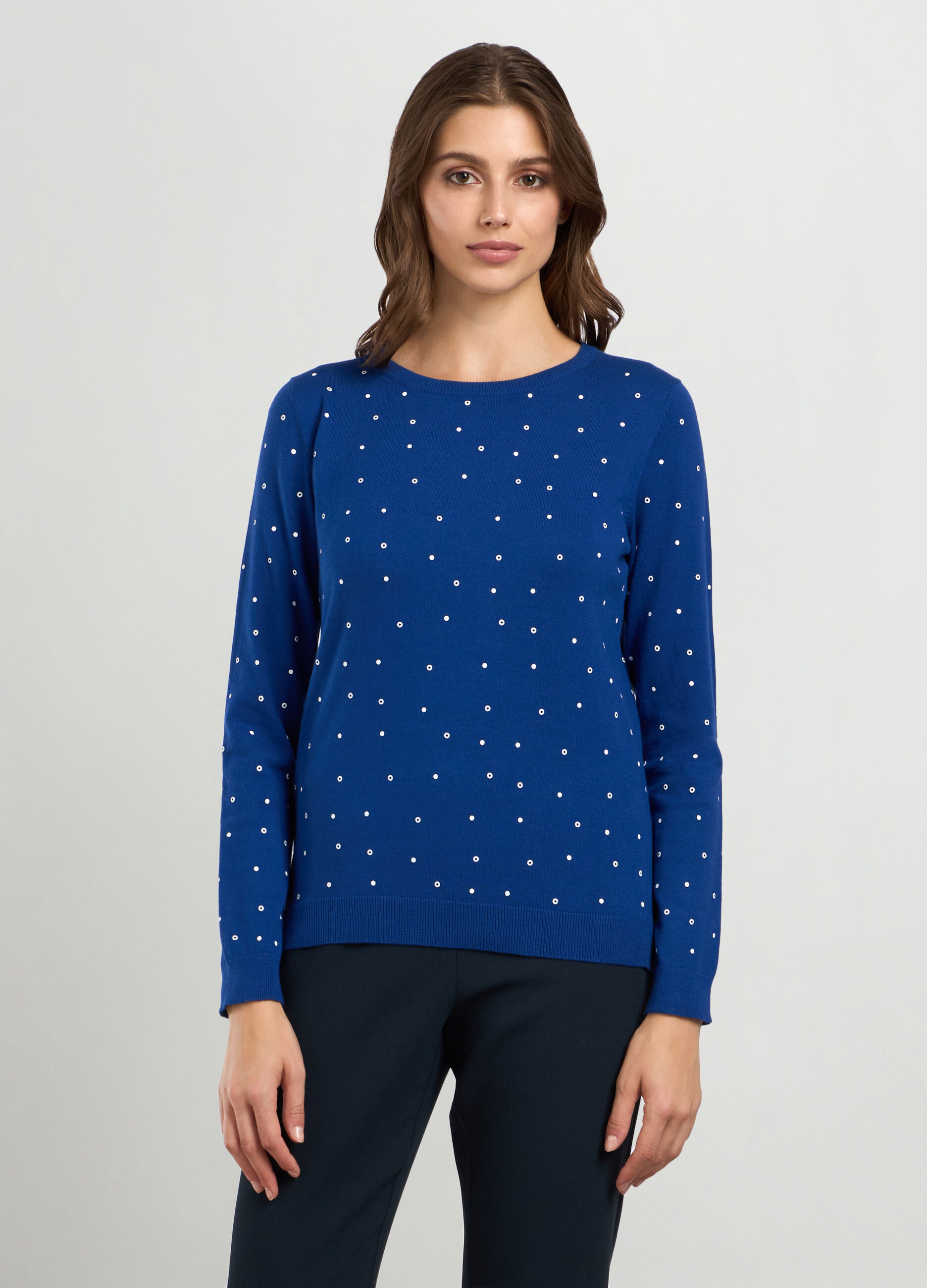Girocollo tricot in misto cotone donna_0