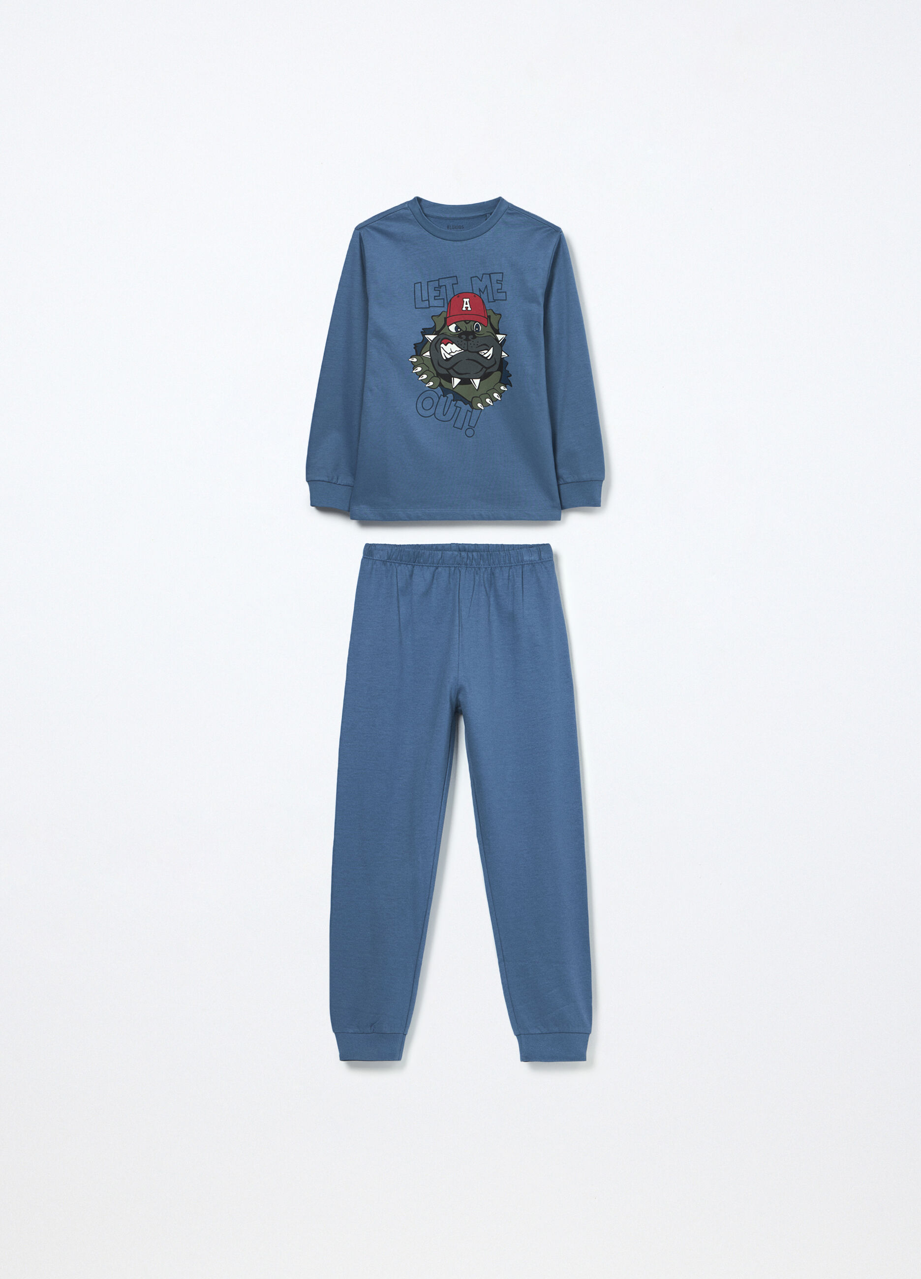 Set pigiama in puro cotone fleece bambino_0