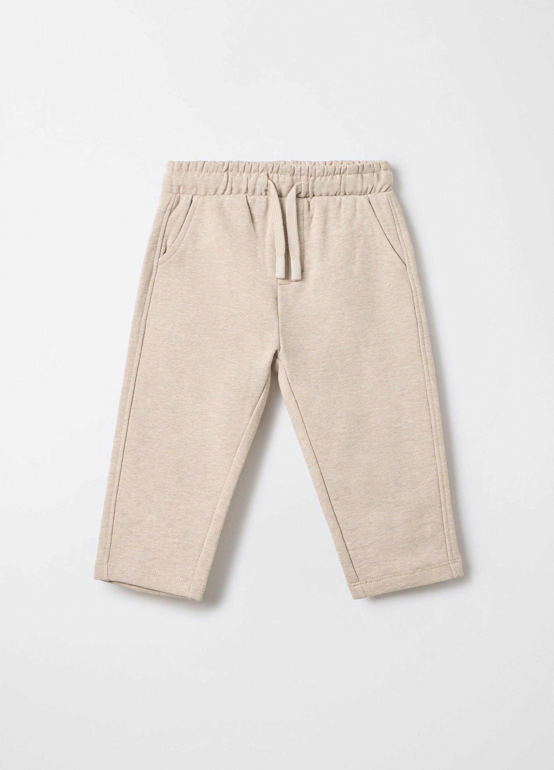Jogger in felpa misto cotone bimbo_0