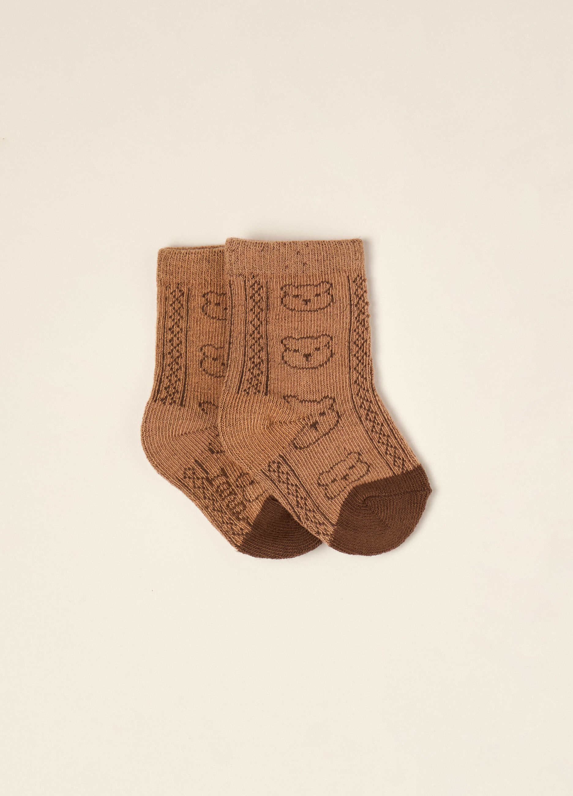 Calze lunghe in cotone stretch IANA neonato_0