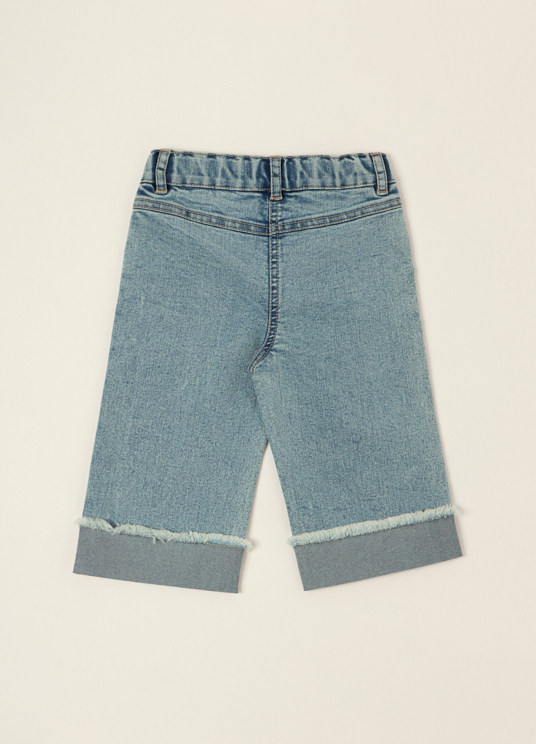 Pantaloni denim in cotone elasticizzato_1