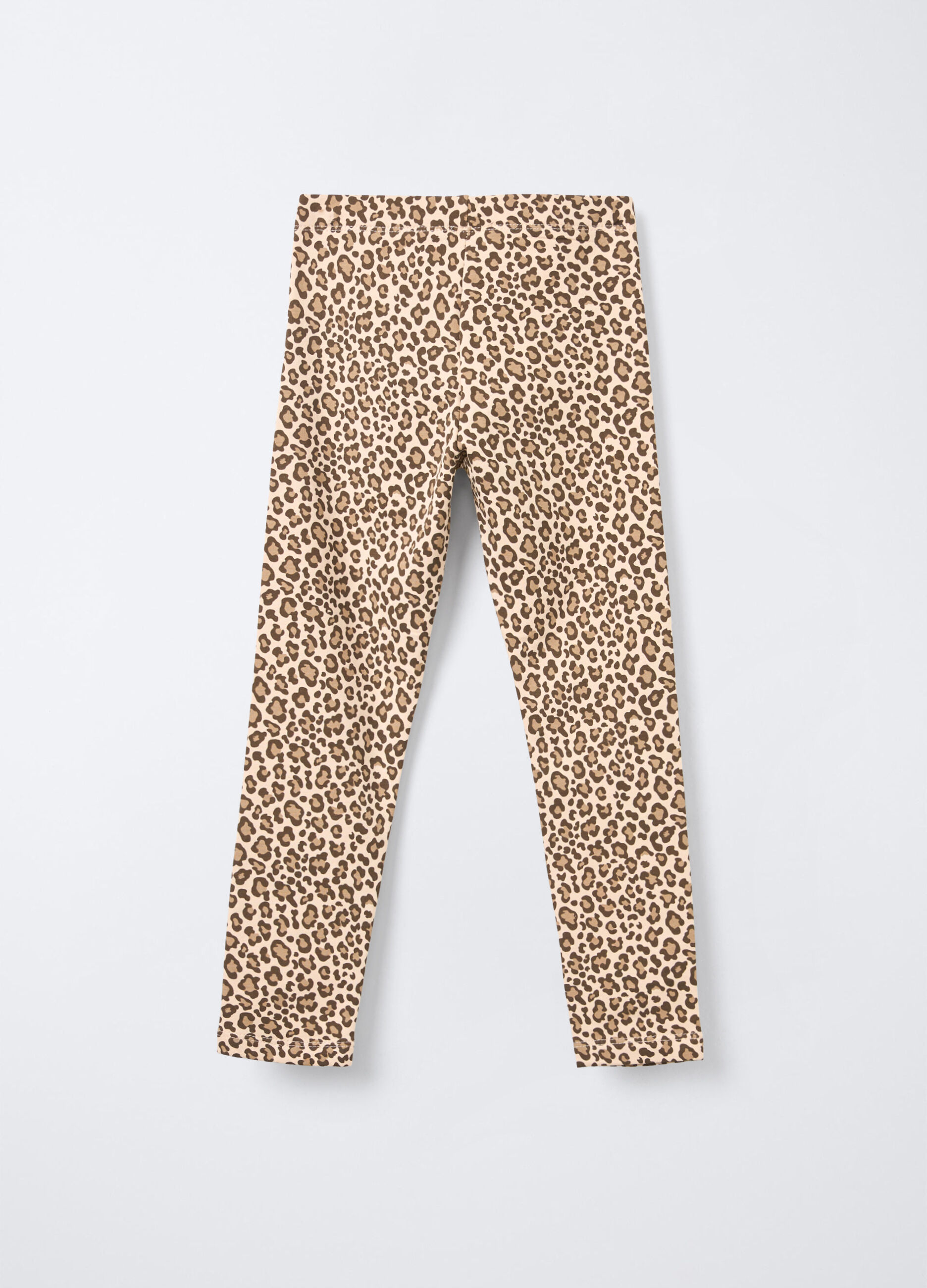 Leggings in cotone garzato stretch Fit Slim bambina_1