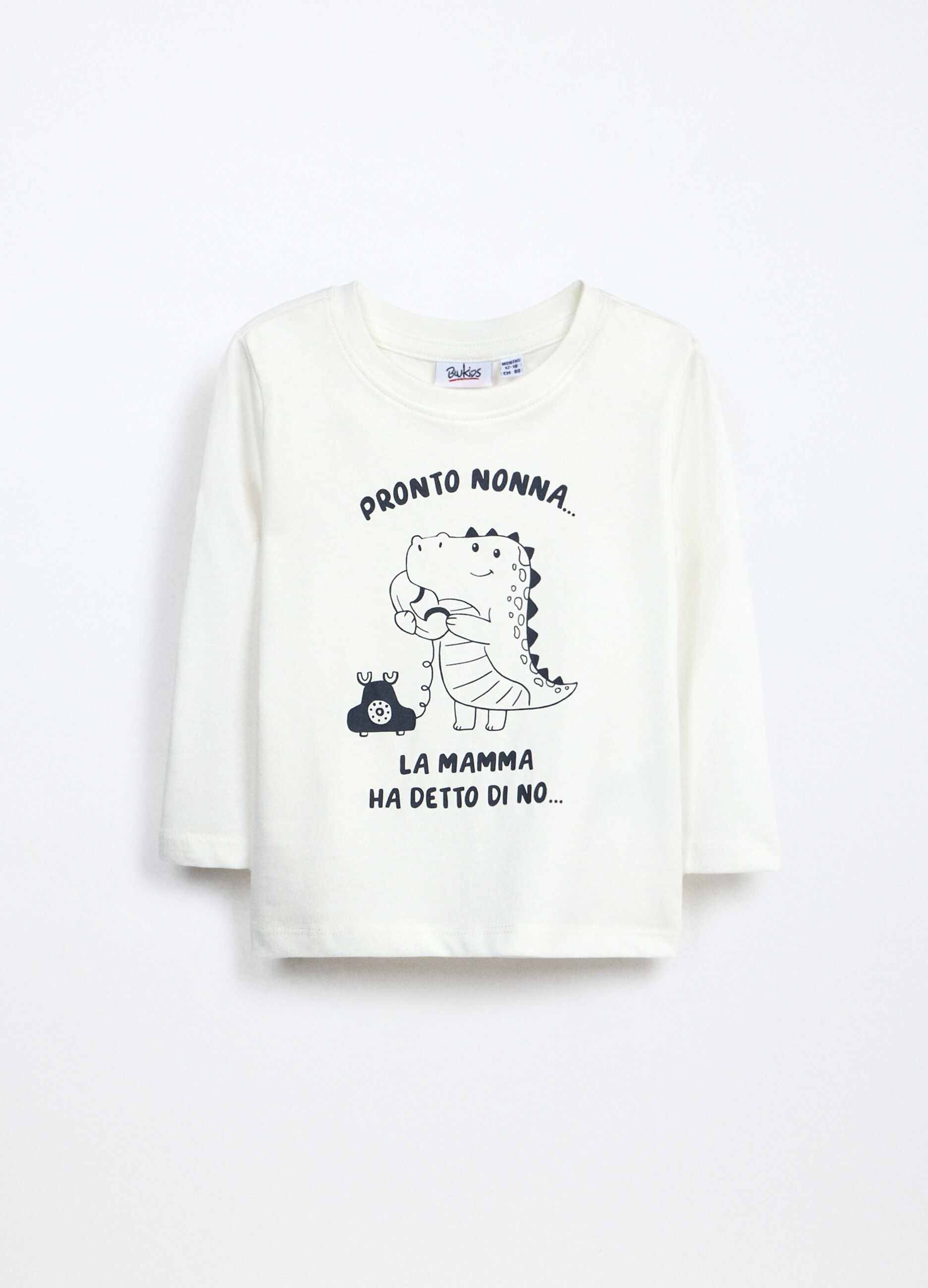 T-shirt in jersey di puro cotone neonato _0