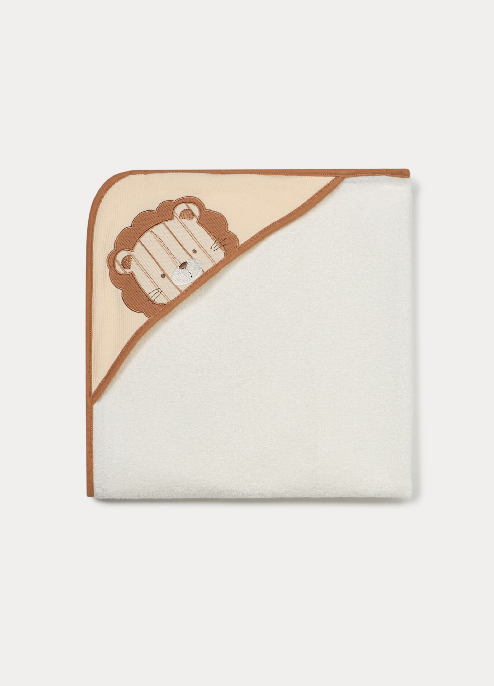 Asciugamano in spugna di puro cotone neonato_0