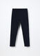Leggings in french terry di cotone stretch bambina_1
