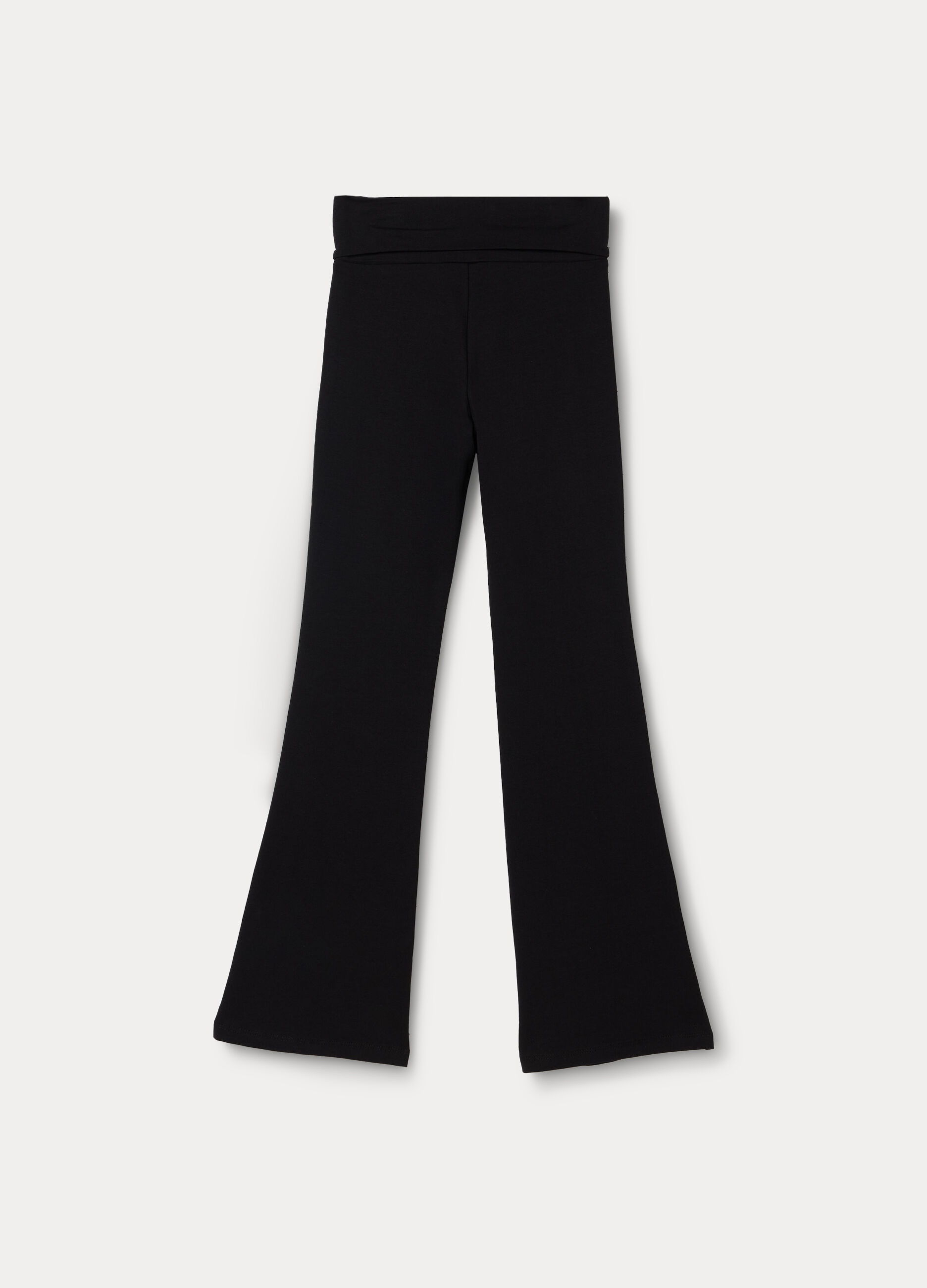 Leggings flare fit in jersey di cotone stretch ragazza_1