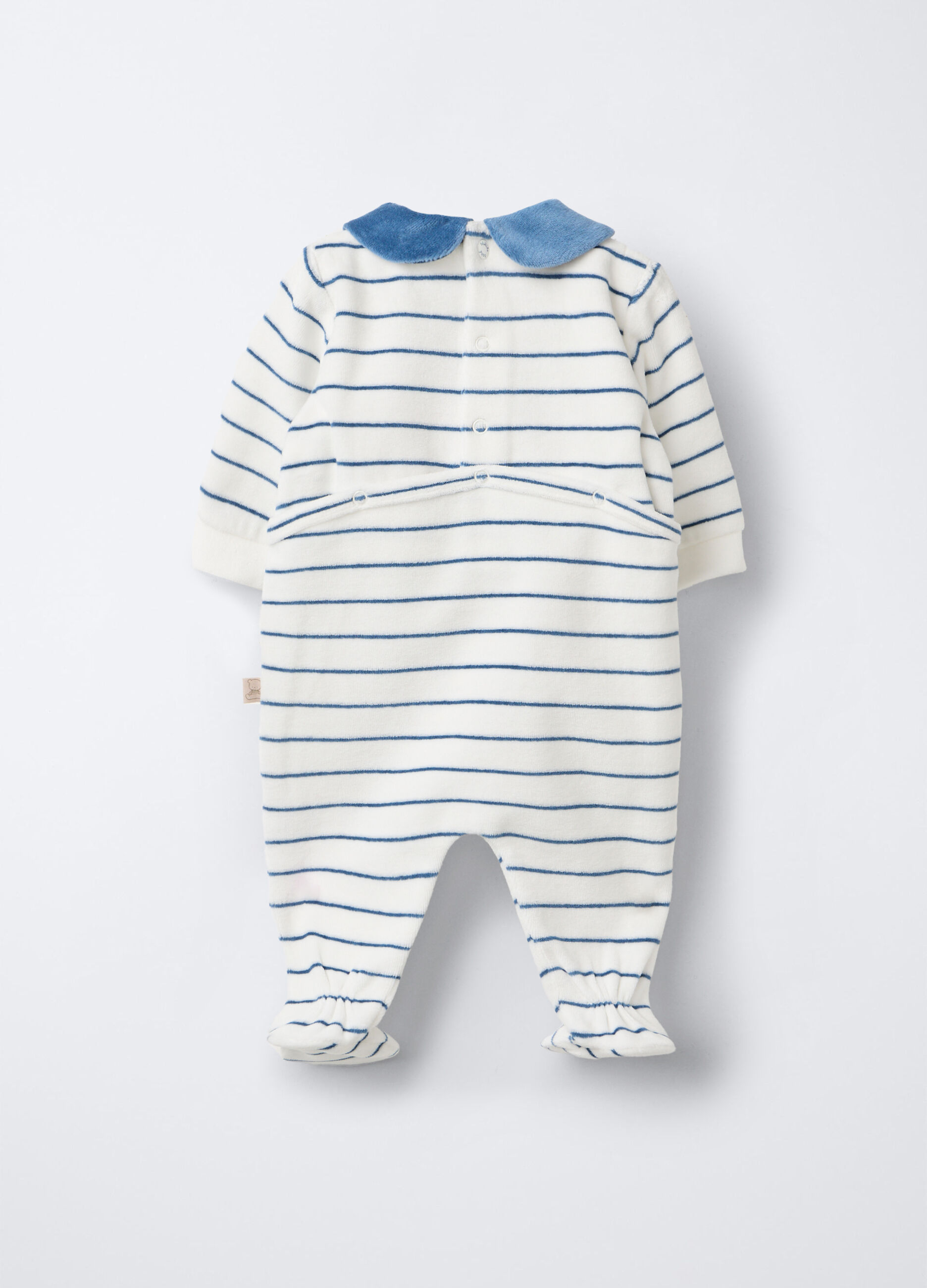 Tutina velour misto cotone neonato_1