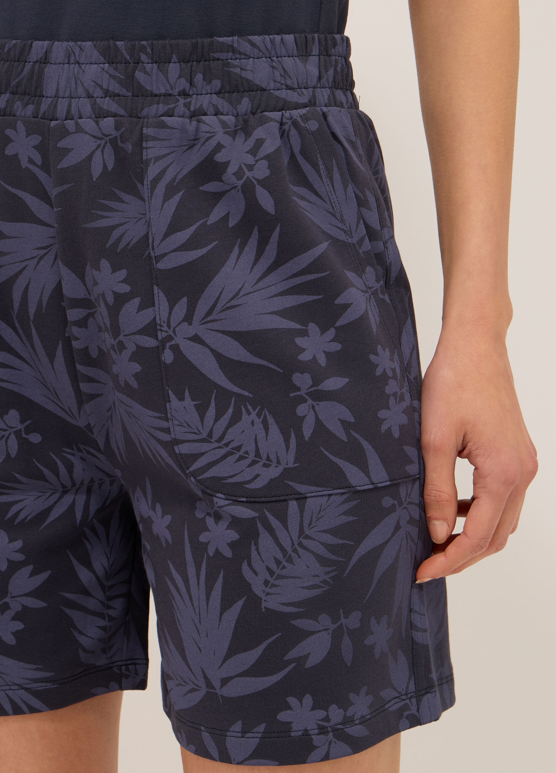 Shorts in french terry di puro cotone donna_2
