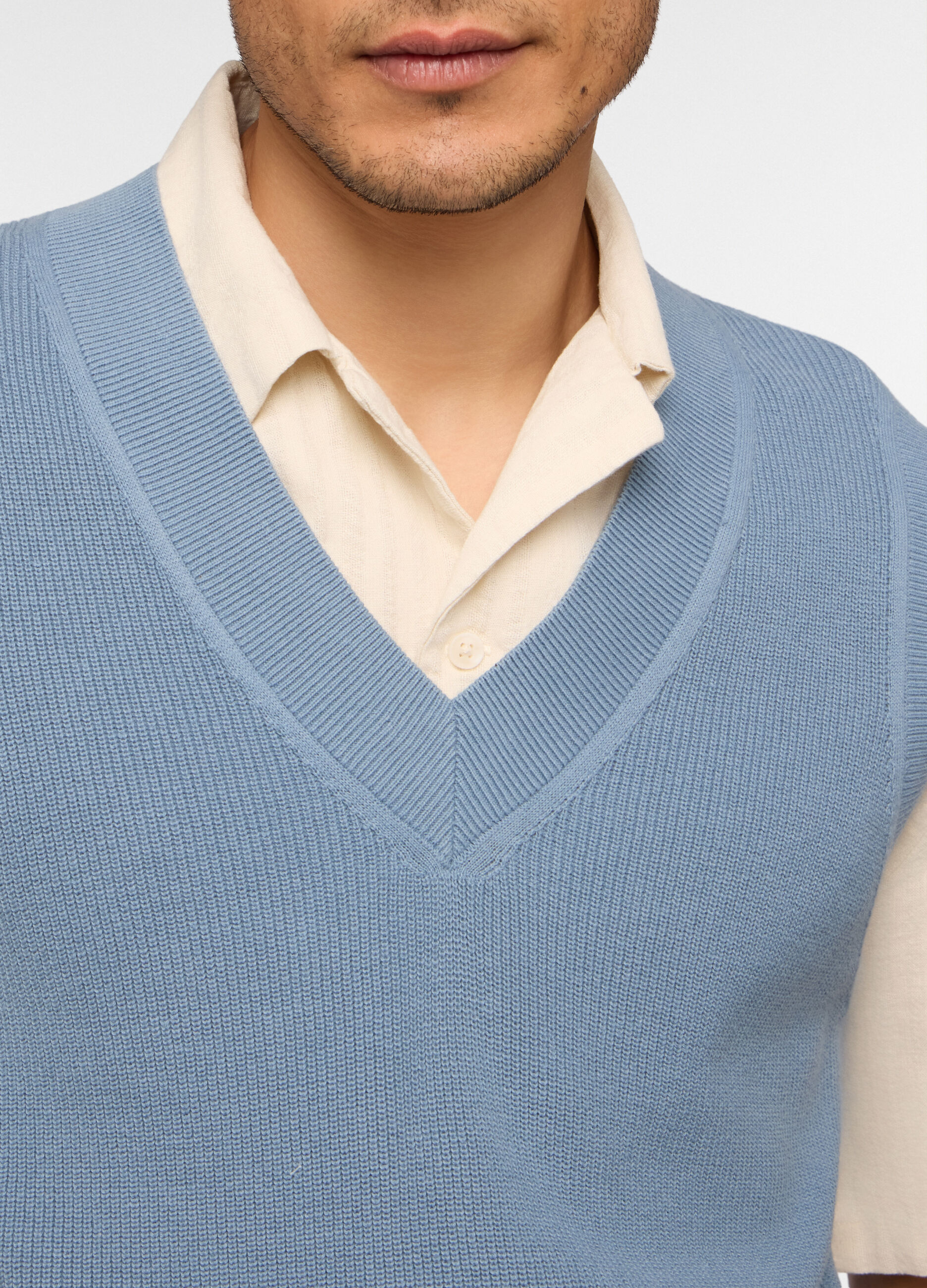 Gilet a costine in cotone uomo_2