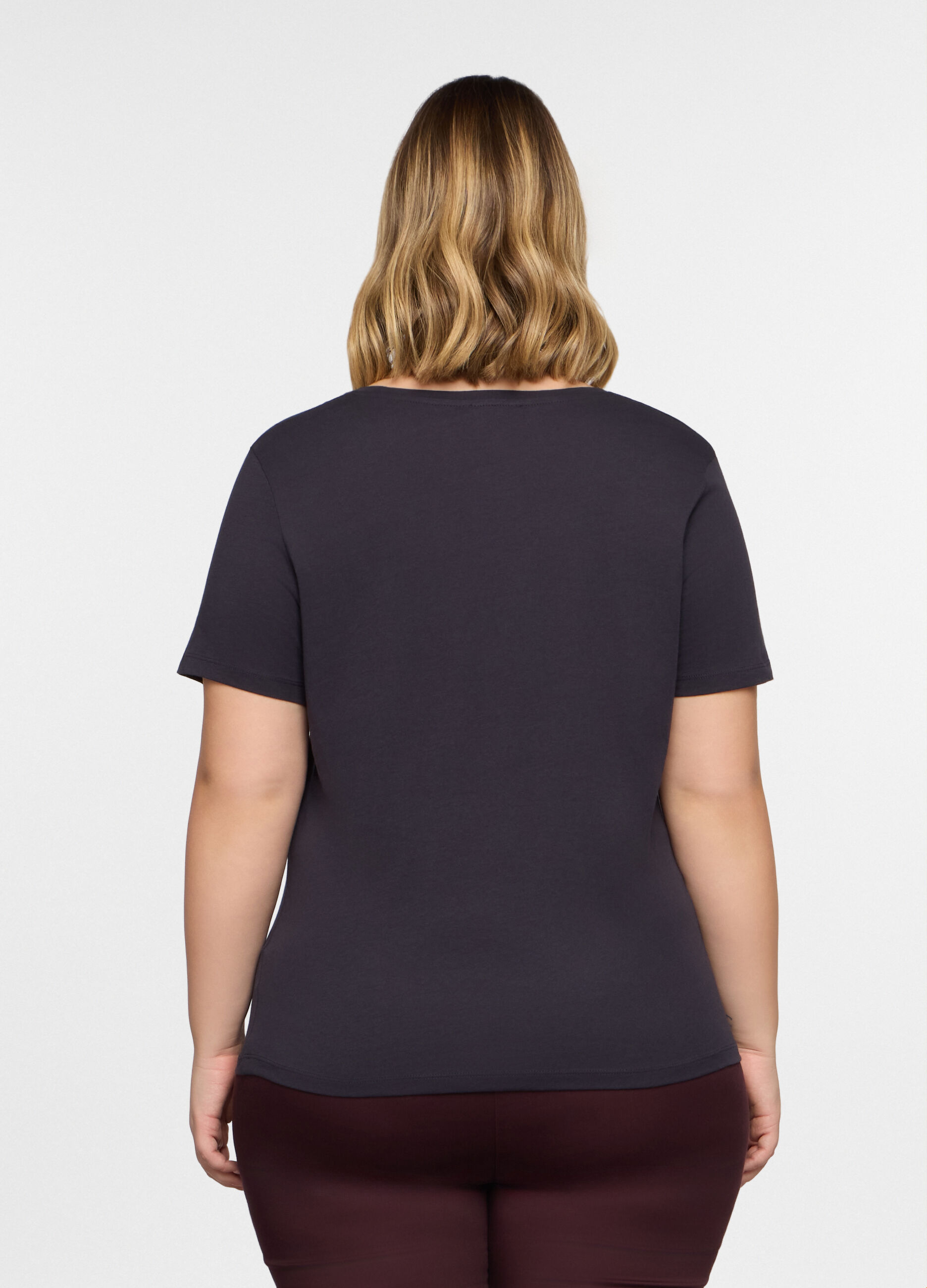 T-shirt girocollo donna curvy_1