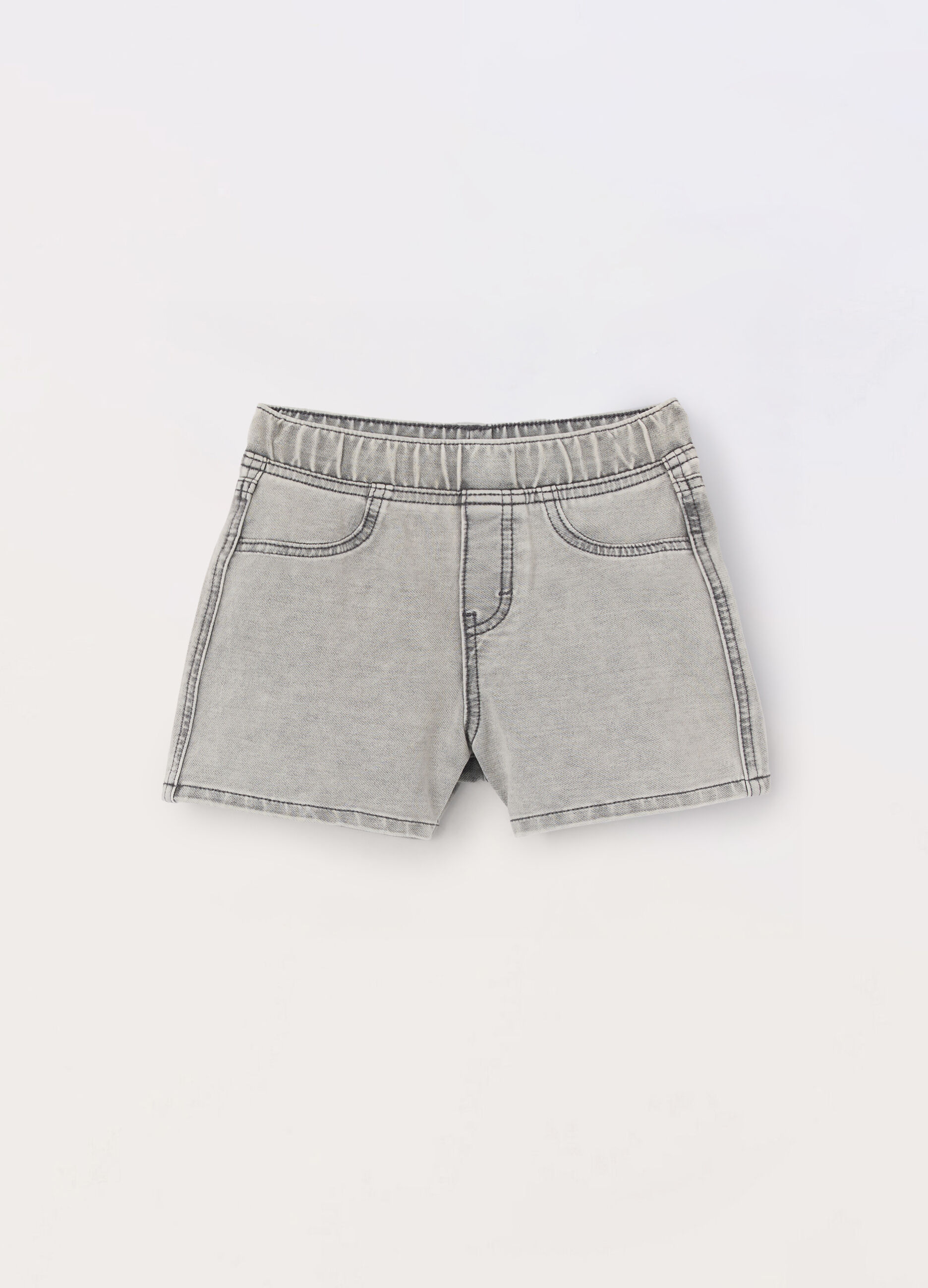 Shorts in stretch denim ragazza_0