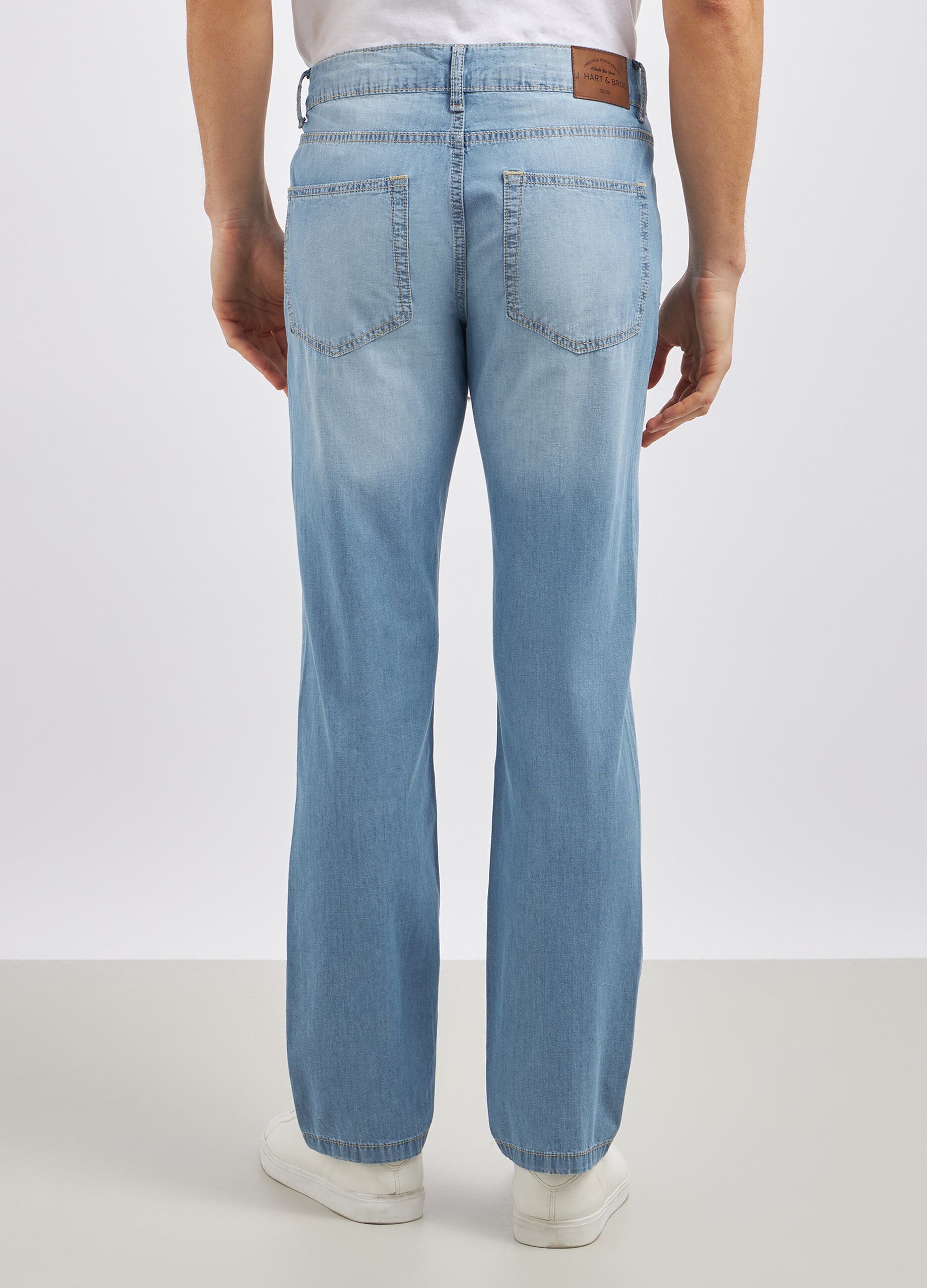 Jeans regular fit in puro cotone uomo_2