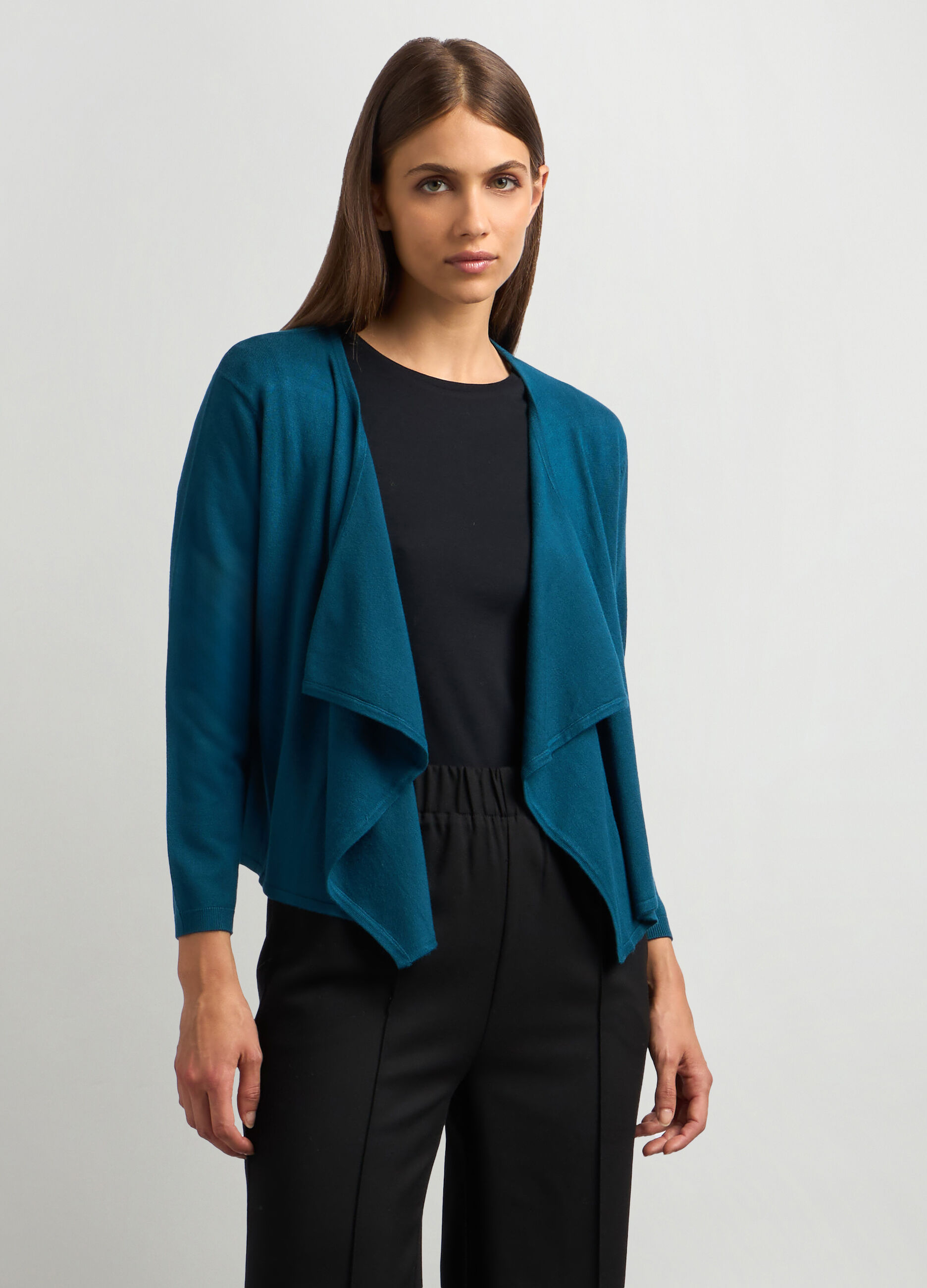 Cardigan coprispalle in misto viscosa donna_0