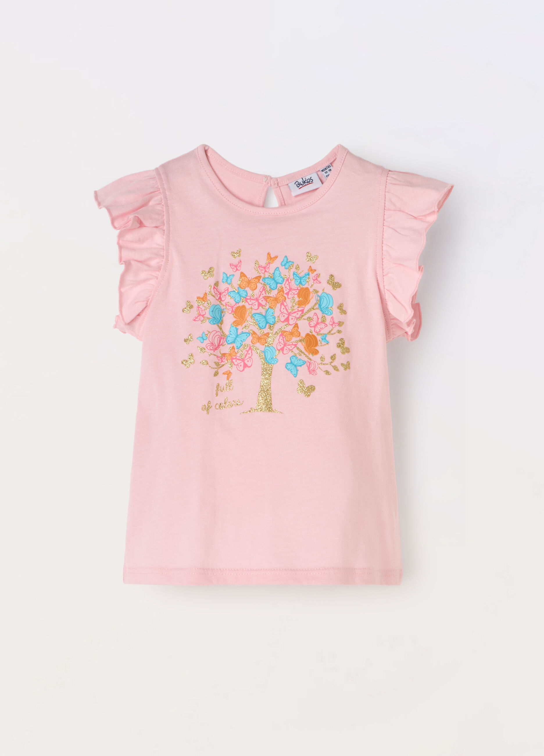 T-shirt in jersey di puro cotone neonata_0