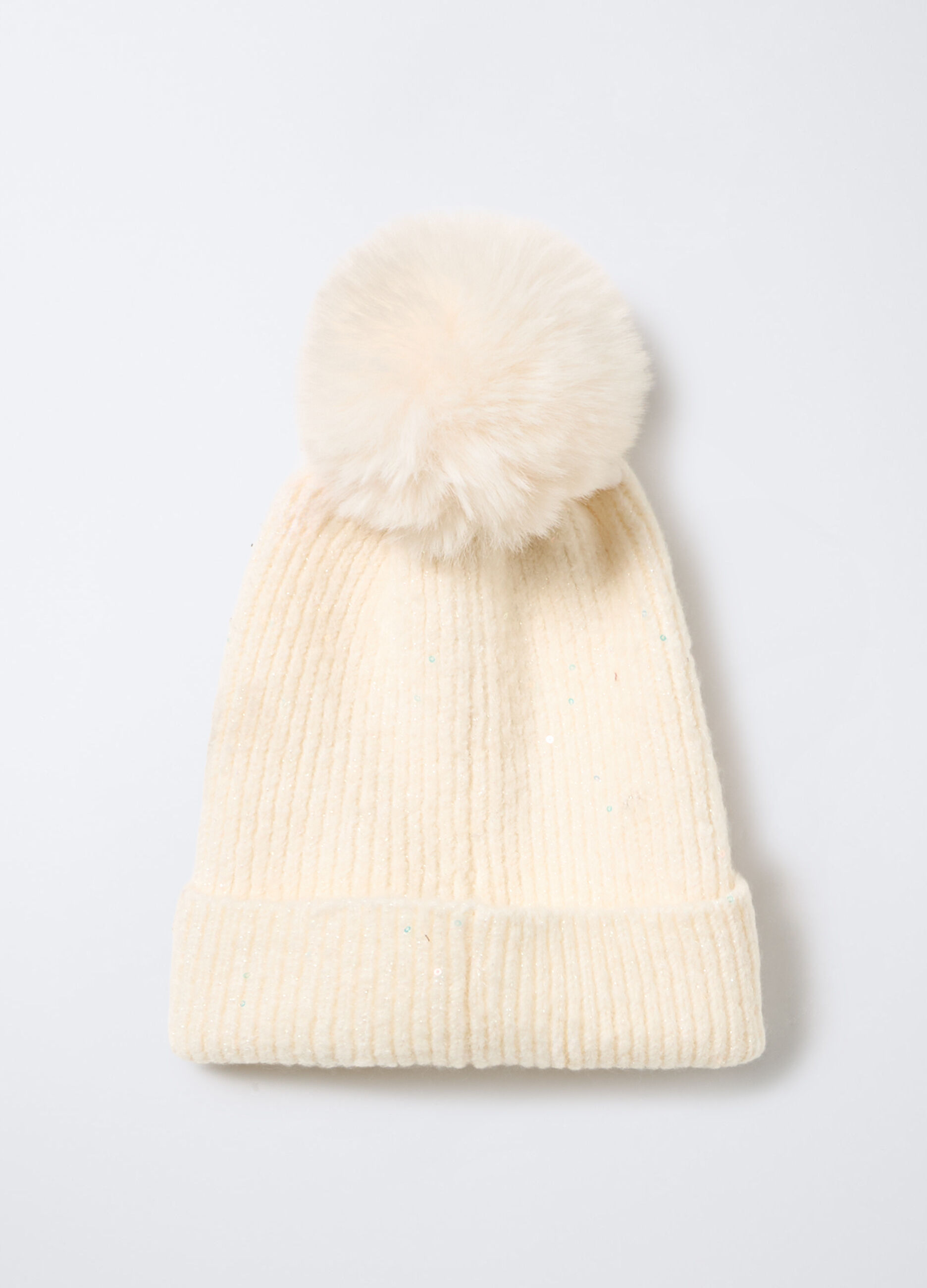 Berretto tricot in costina stretch_1
