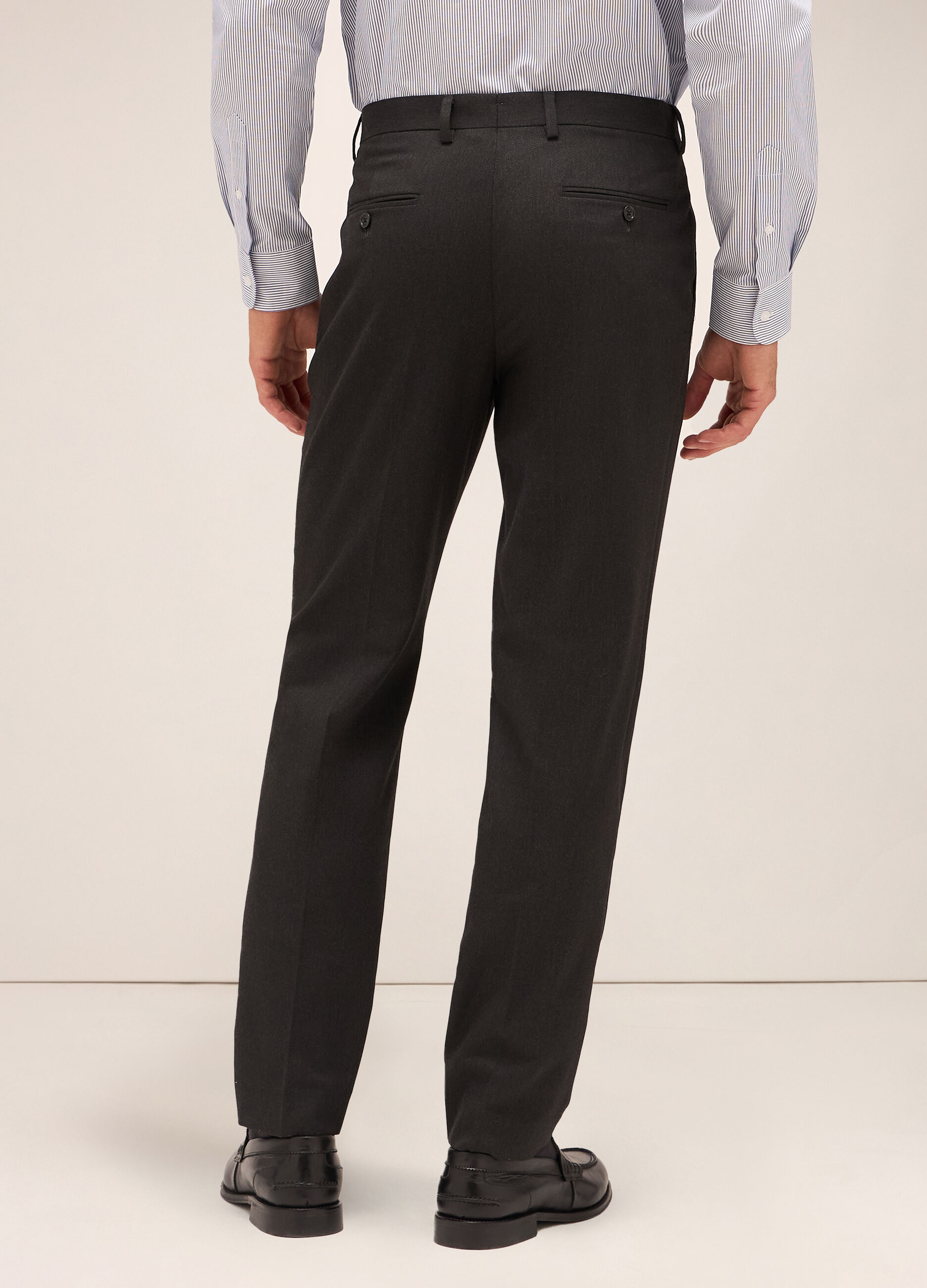 Pantalone slim fit in misto lana uomo_1