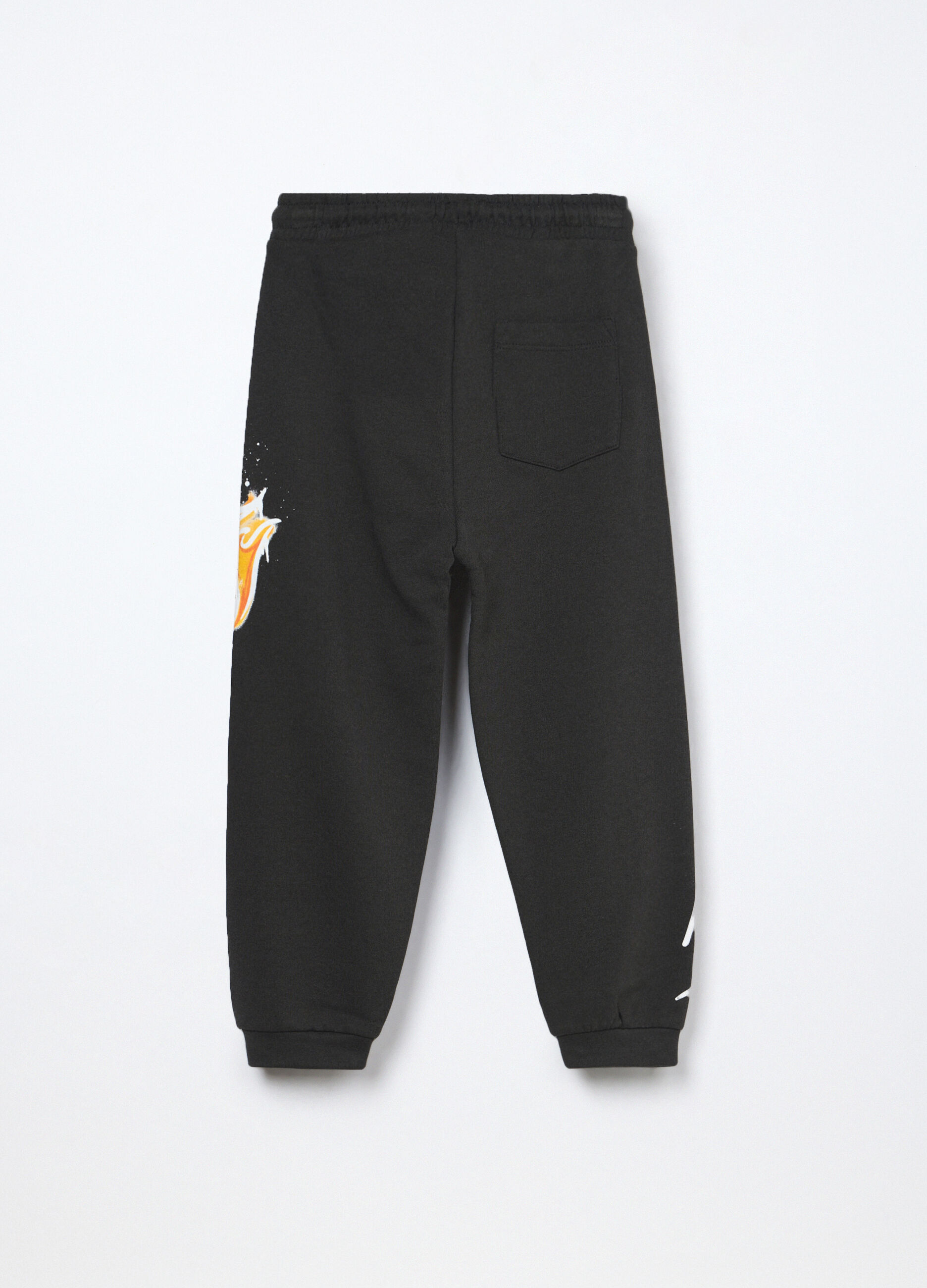 Joggers in french terry di puro cotone bambino_1