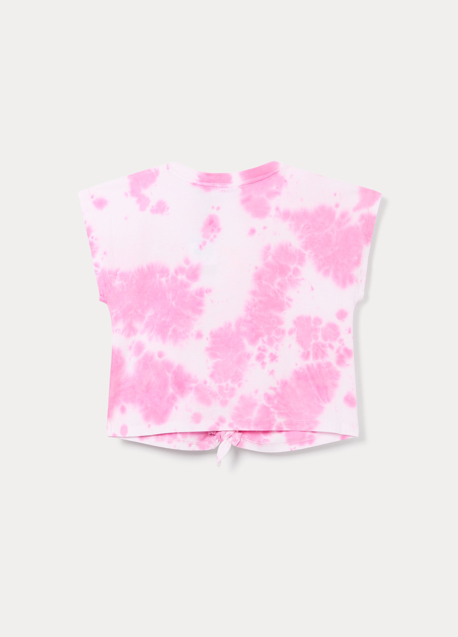 T-shirt girocollo in jersey di puro cotone ragazza_2