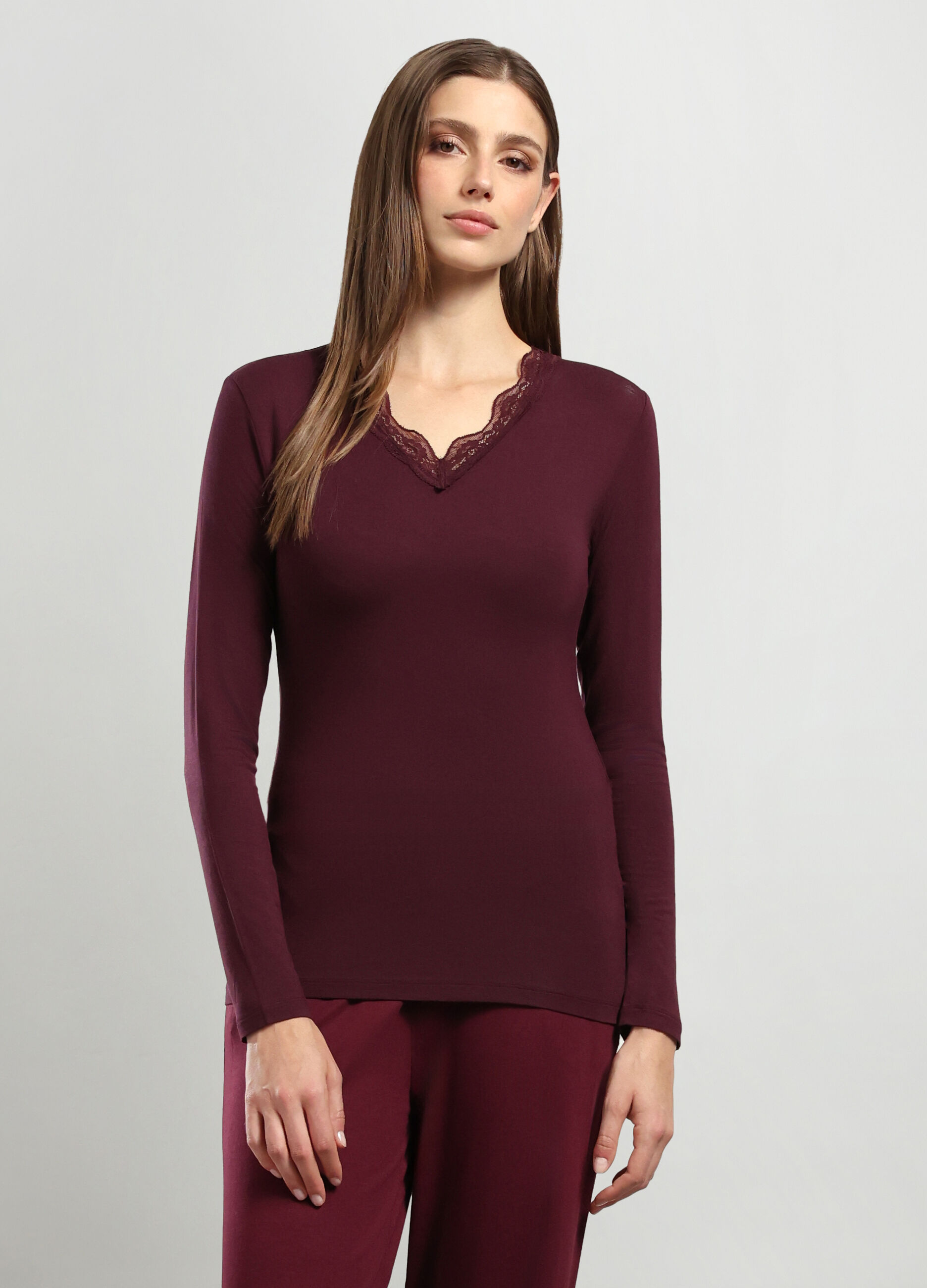 T-shirt intima in viscosa di bamboo stretch donna_0