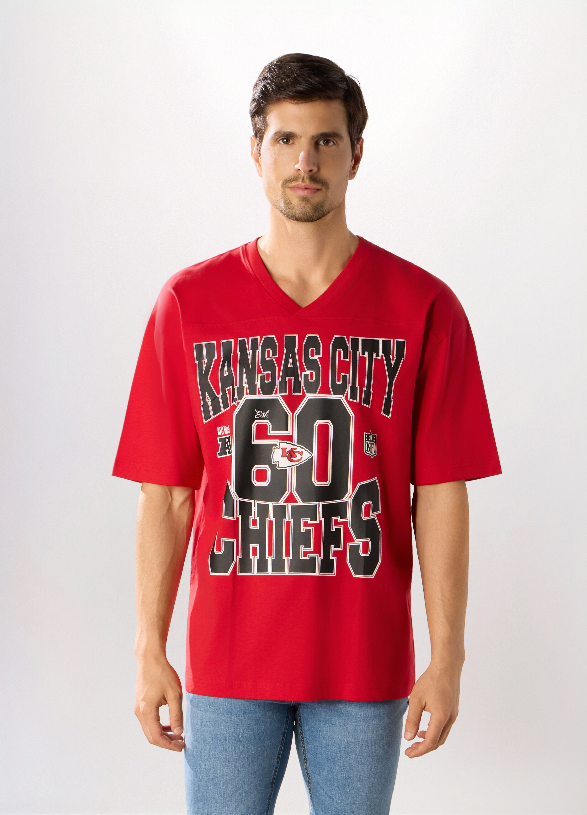 T-shirt collo a V Kansas City Chiefs NFL uomo_2