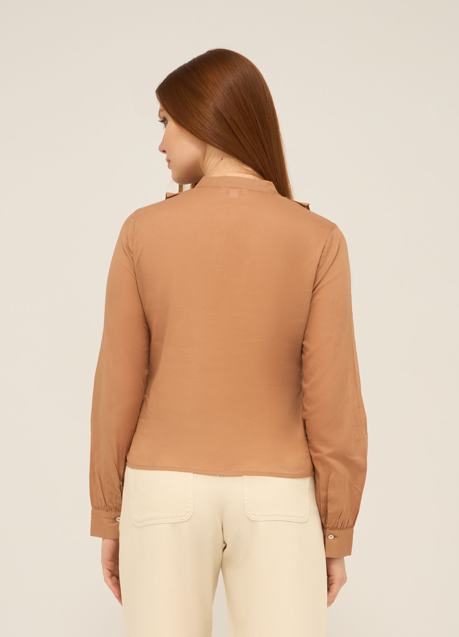 Camicia in puro cotone voile donna_0
