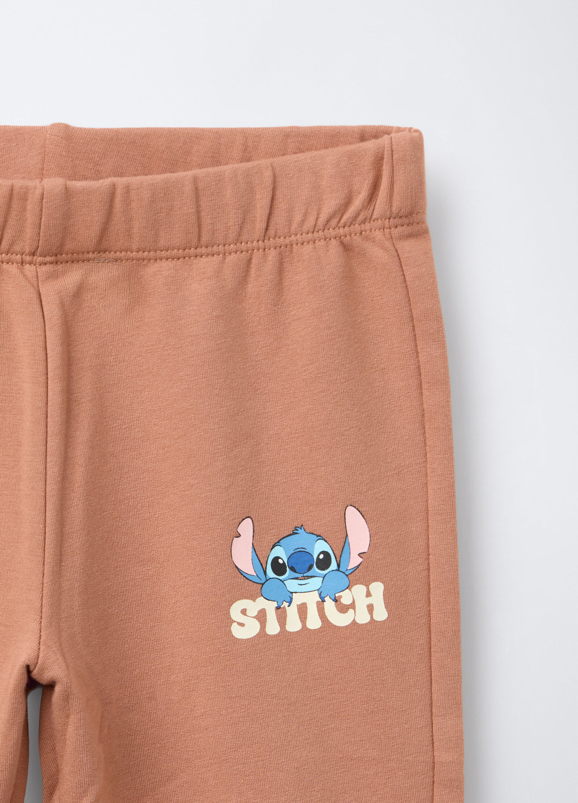 Jogging set Stitch in cotone garzato stretch bambina_3