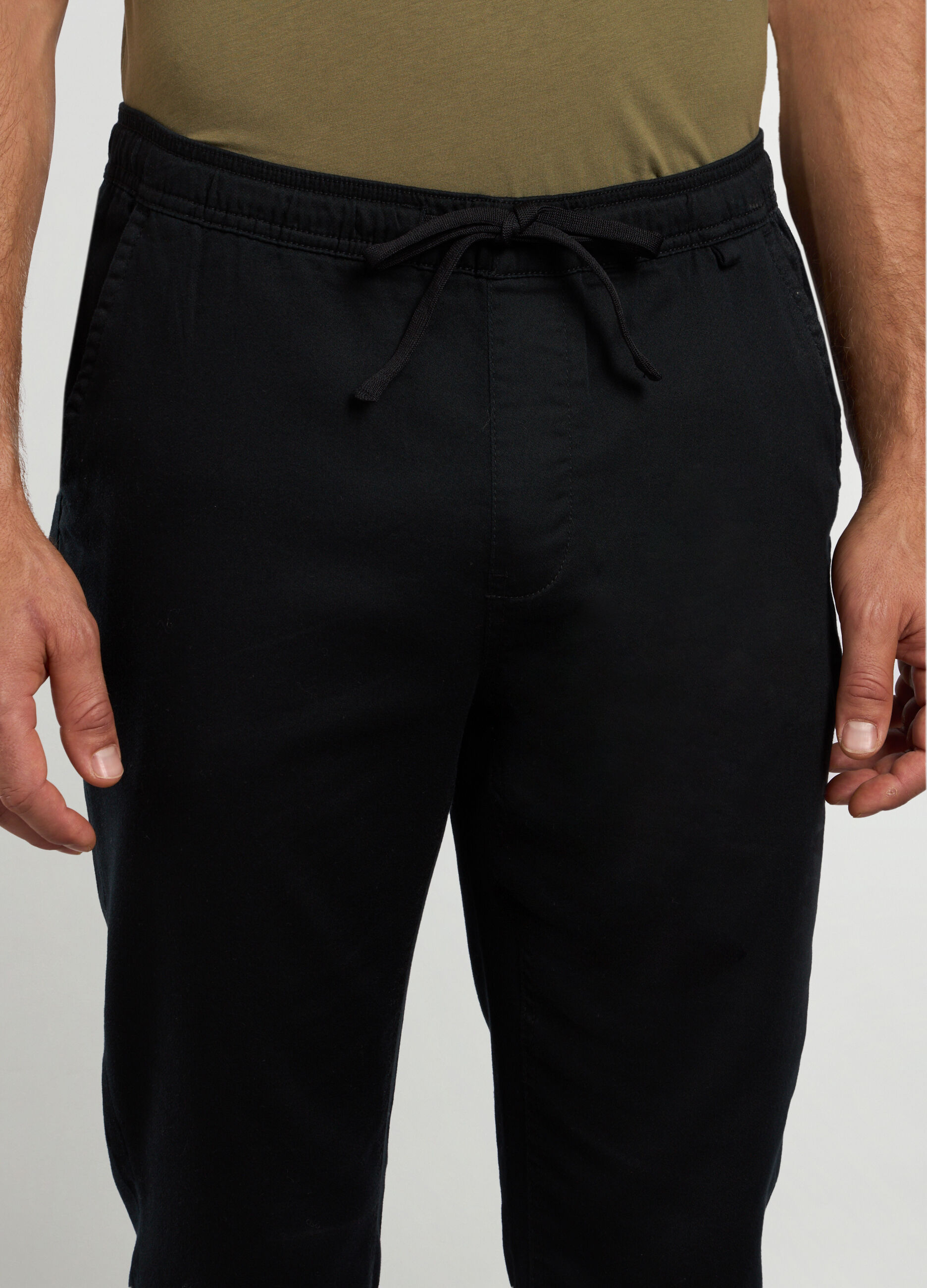 Joggers slim fit in misto cotone uomo_2