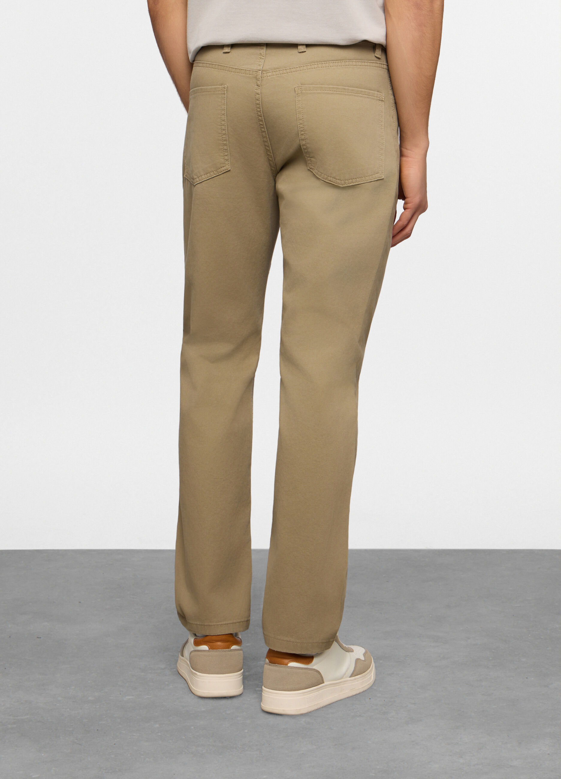 Pantaloni 5 tasche in cotone uomo