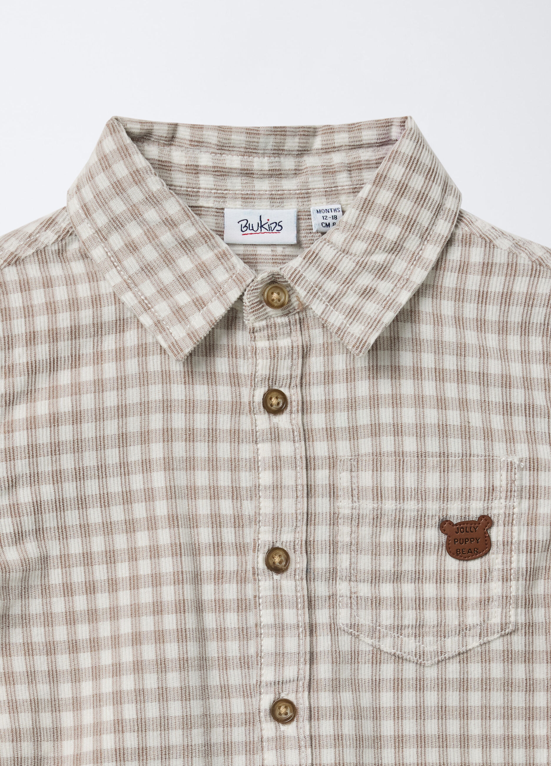 Camicia in puro cotone con colletto alla francese bimbo_2