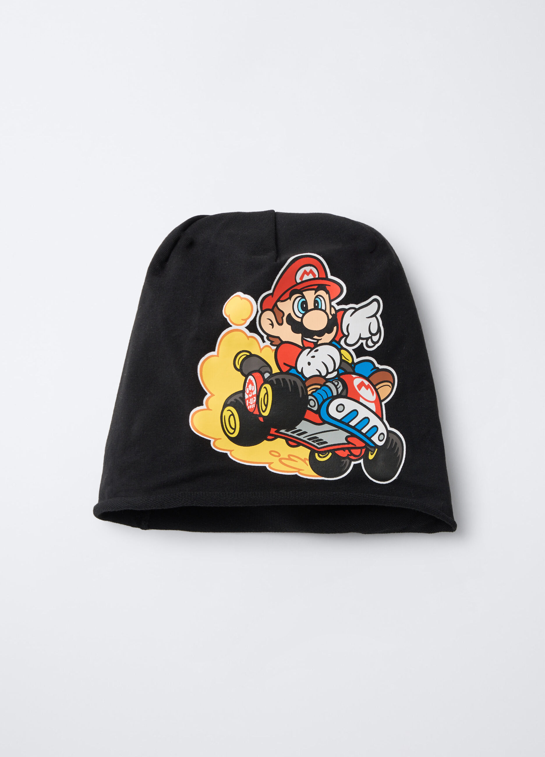 Berretto beanie in cotone stretch Mario Kart World_0