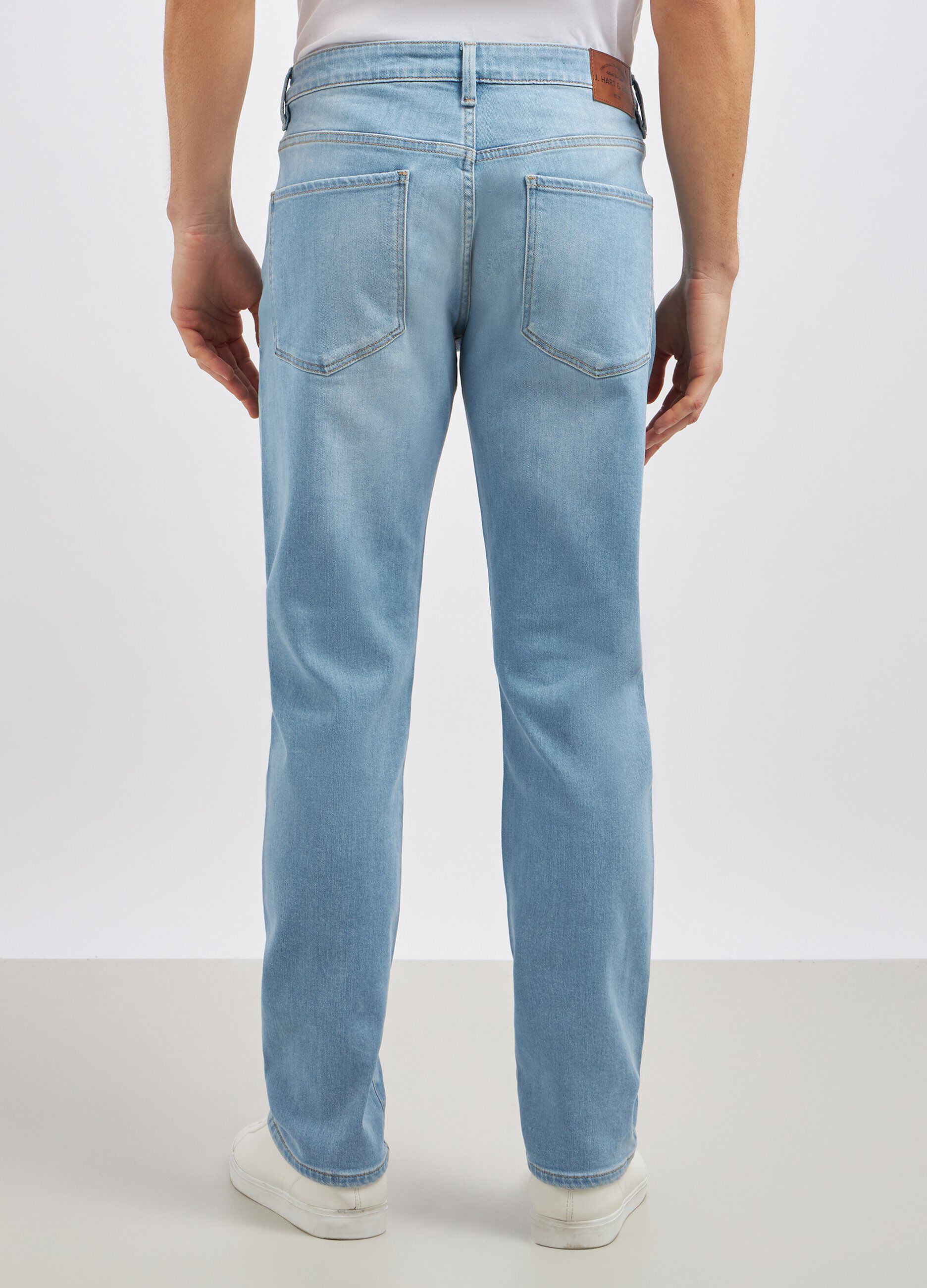 Pantaloni in denim di misto cotone uomo_2