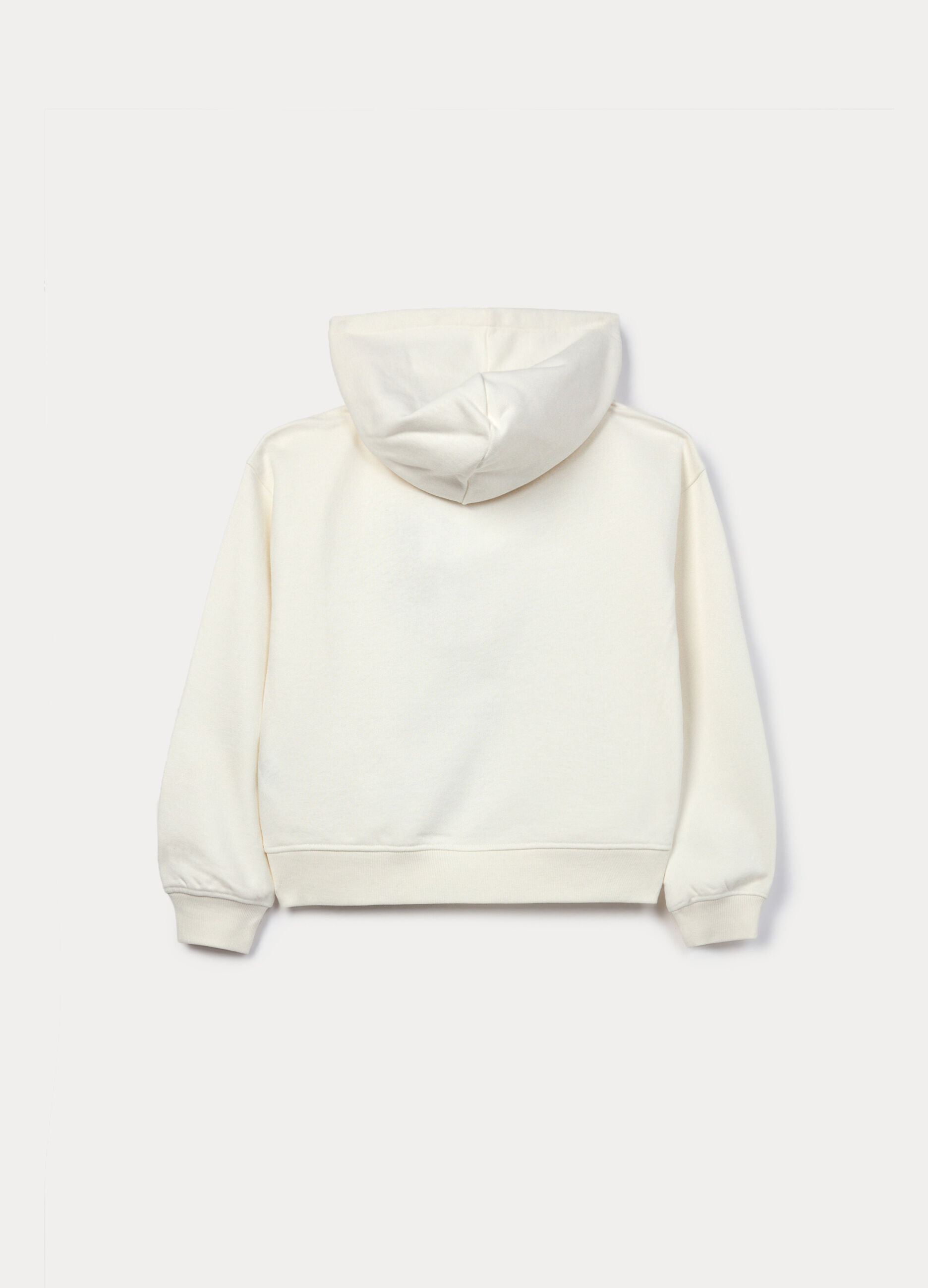 Felpa in french terry di puro cotone ragazza_1