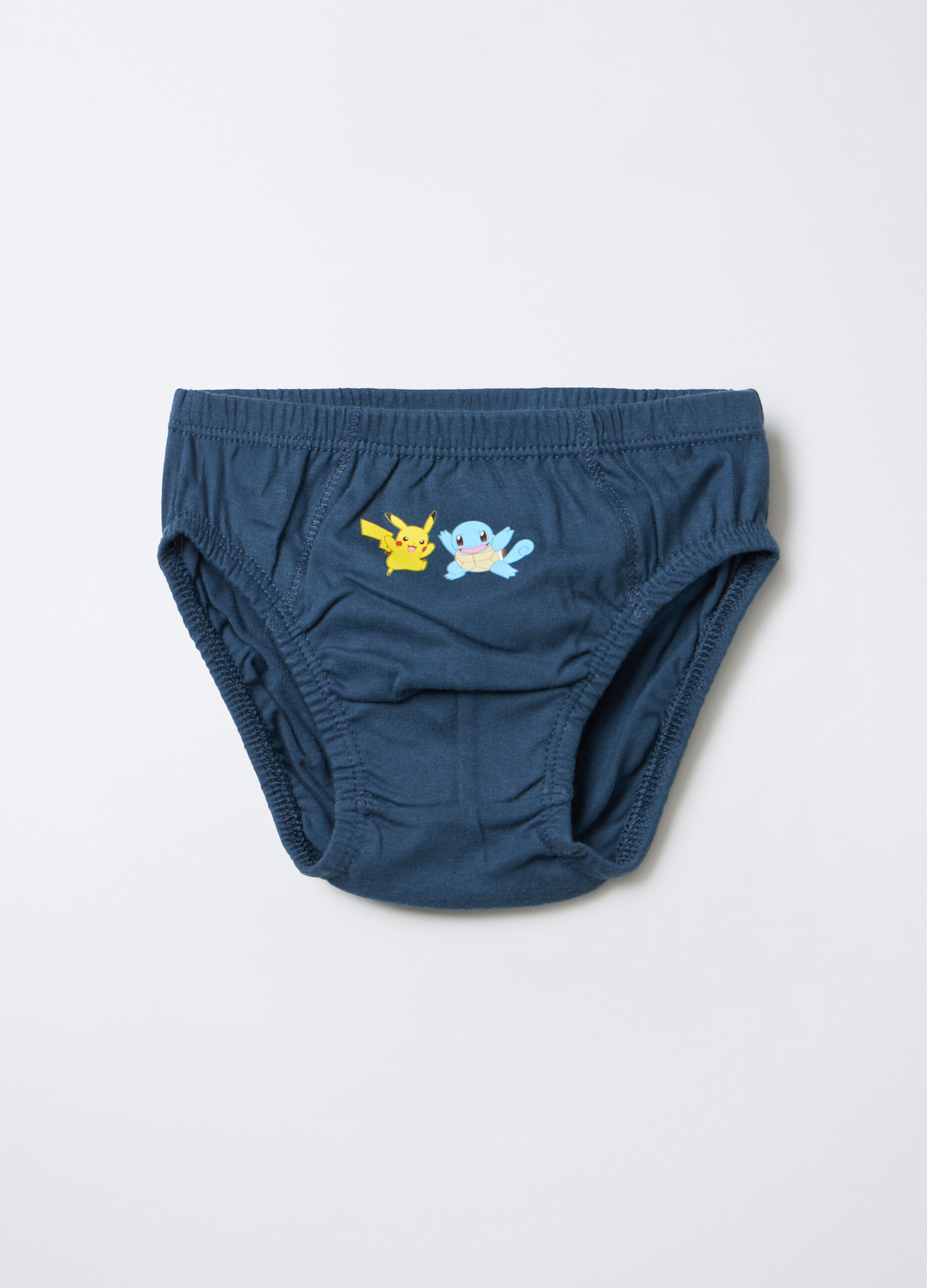 Pack 5 slip Pokemon in jersey di puro cotone bambino_0
