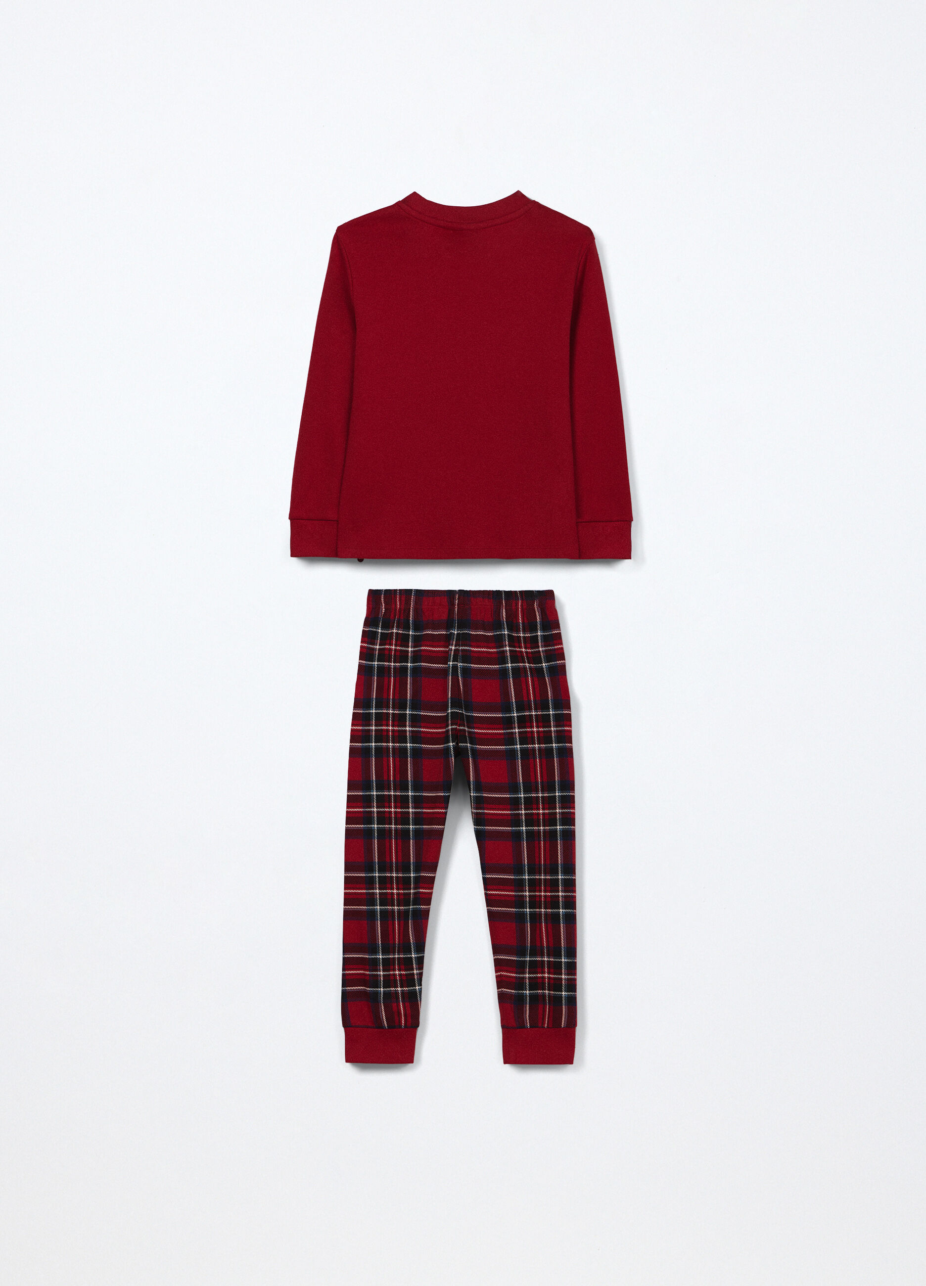 Pigiama lungo in interlock di puro cotone ragazzo_1