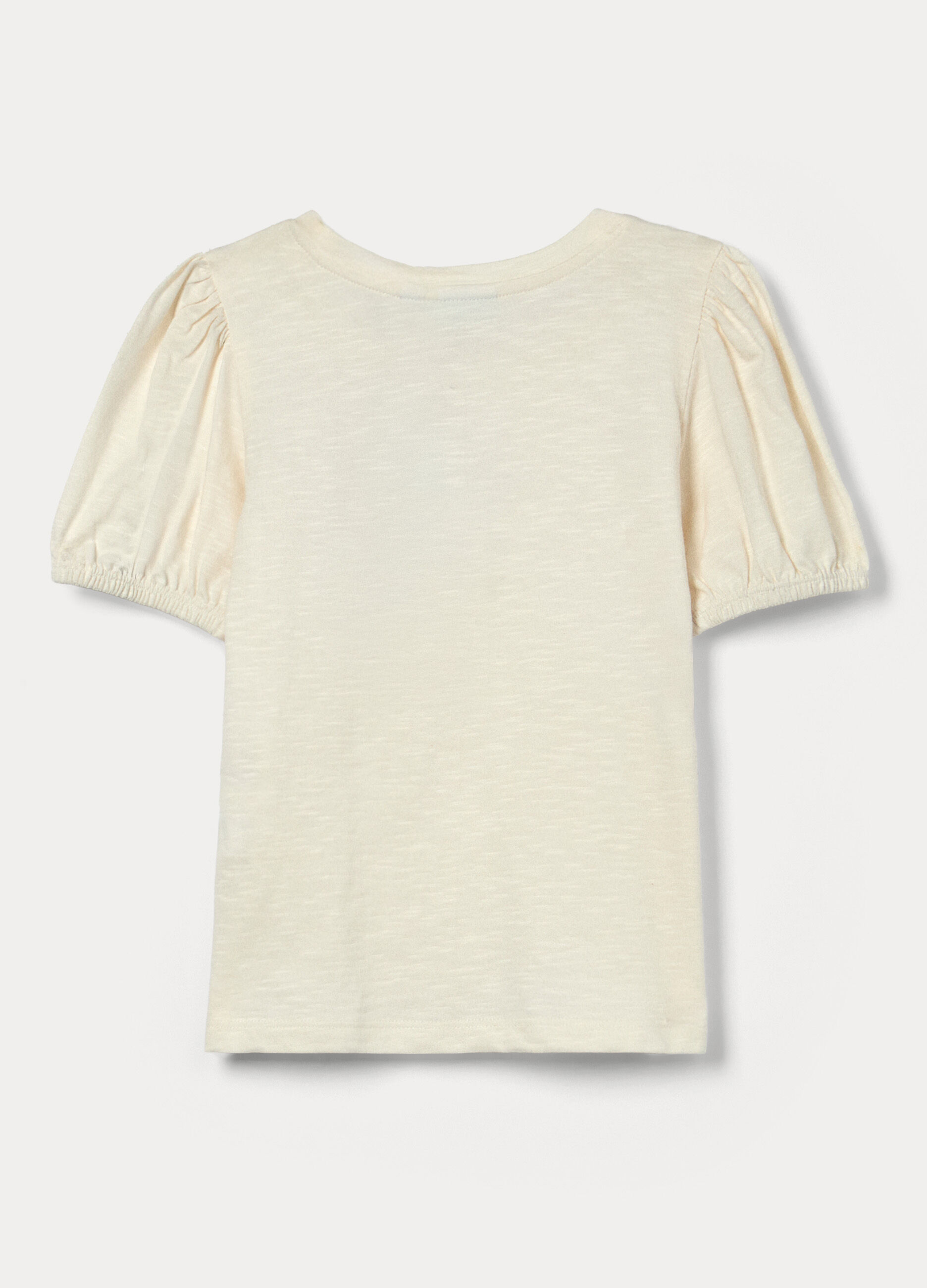 T-shirt in puro cotone slub bambina_1