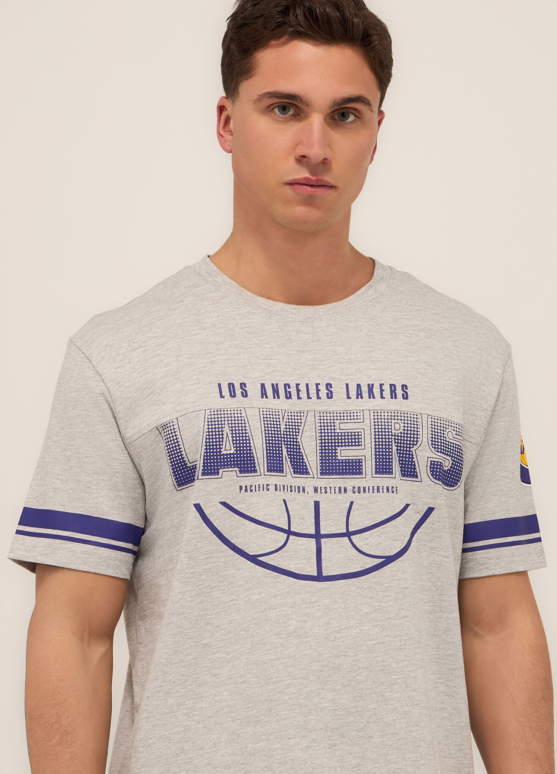 T-shirt basketball in jersey misto cotone uomo_2