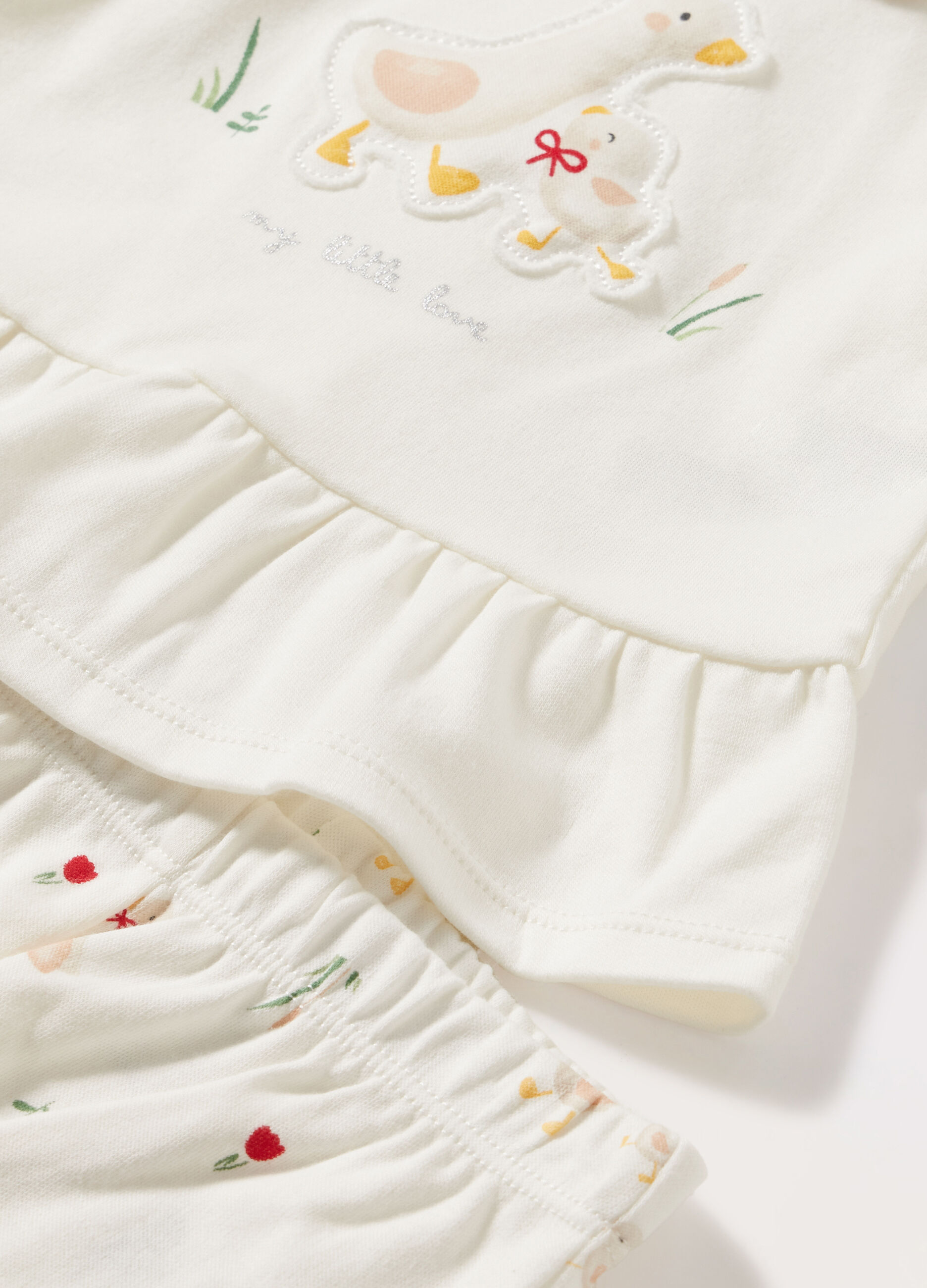 Set in interlock di puro cotone neonata_1