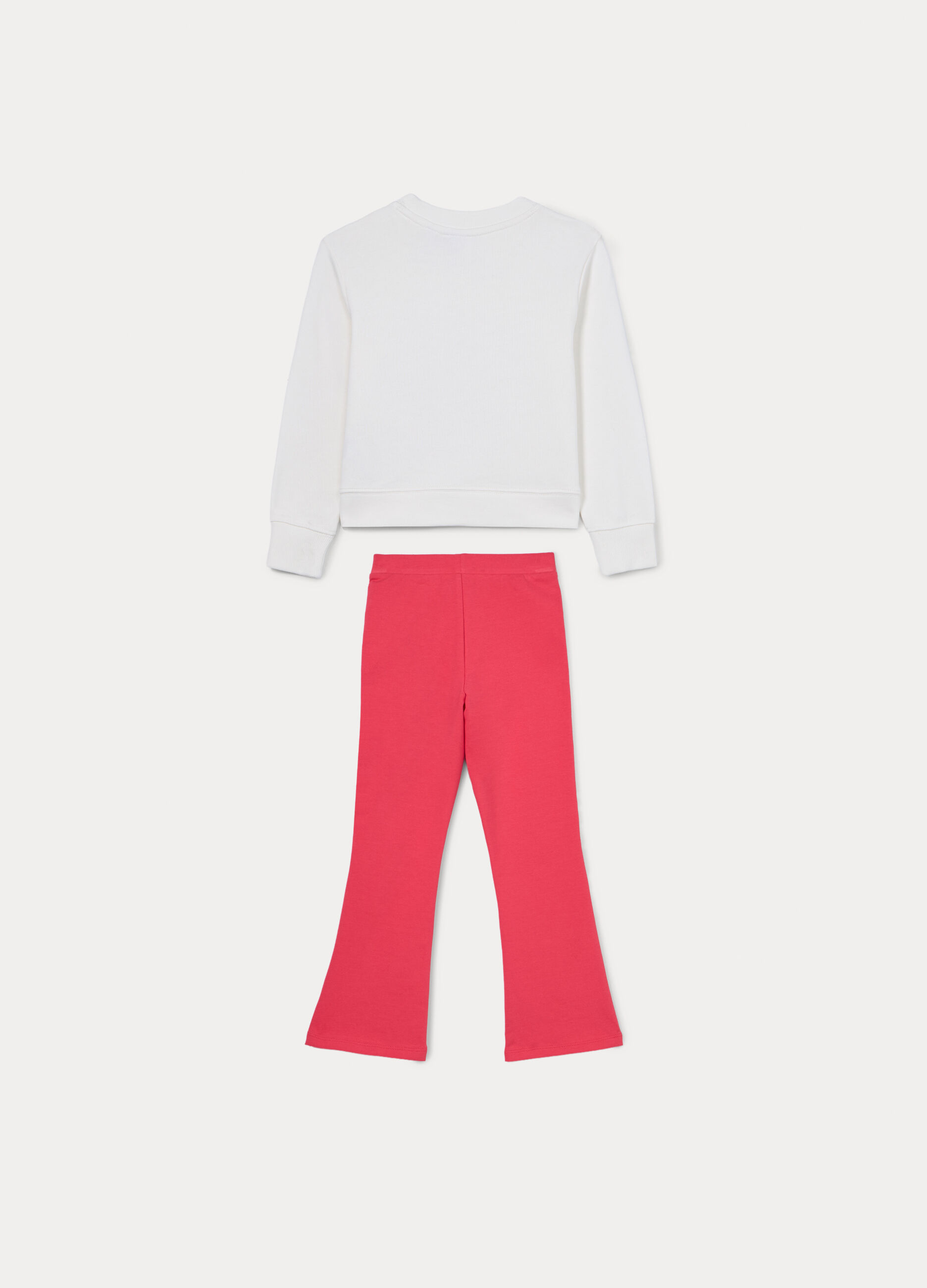 Jogging set in french terry di puro cotone bambina_1