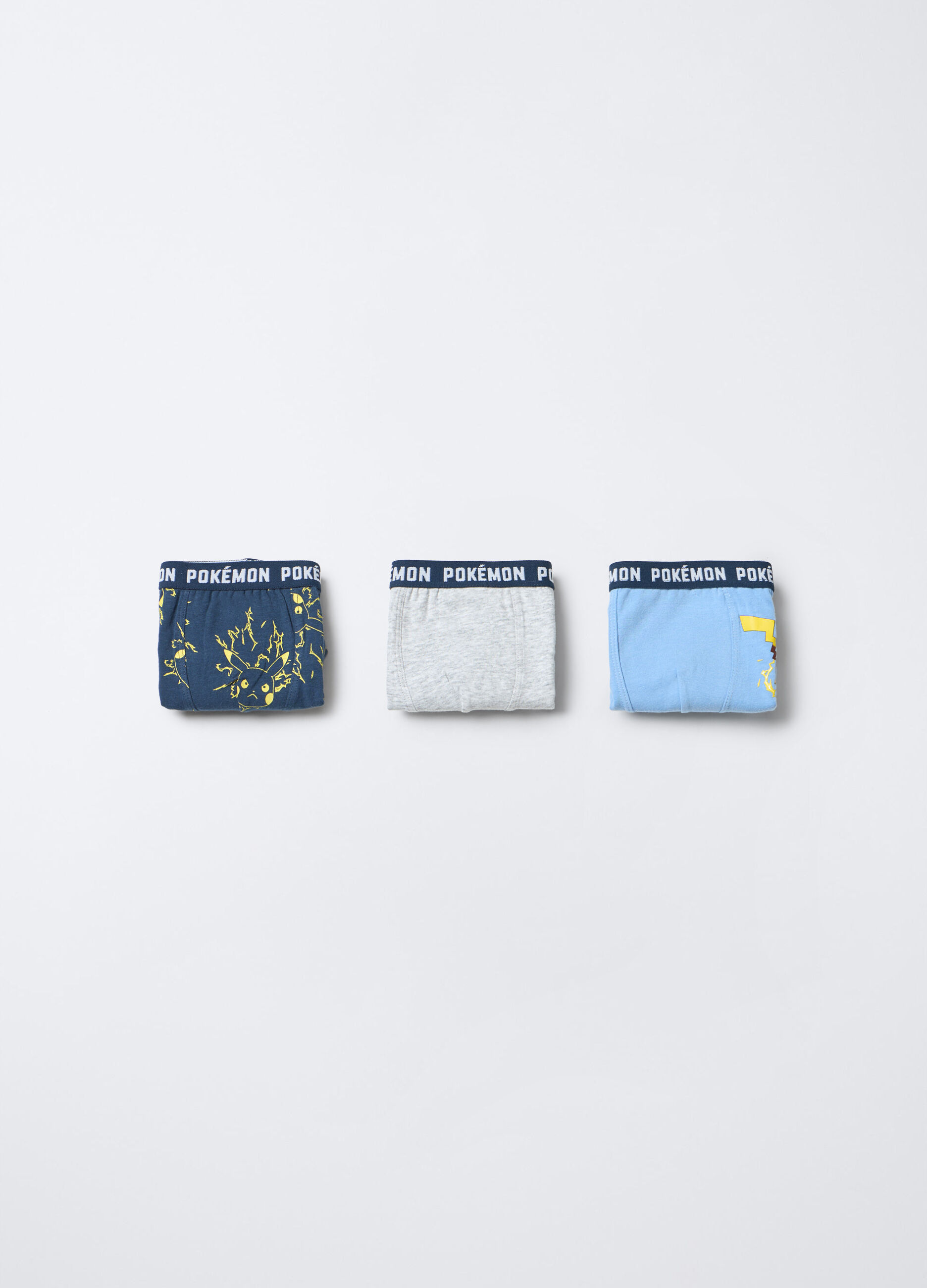 Pack 3 boxer Pokemon in jersey di cotone stretch bambino_0