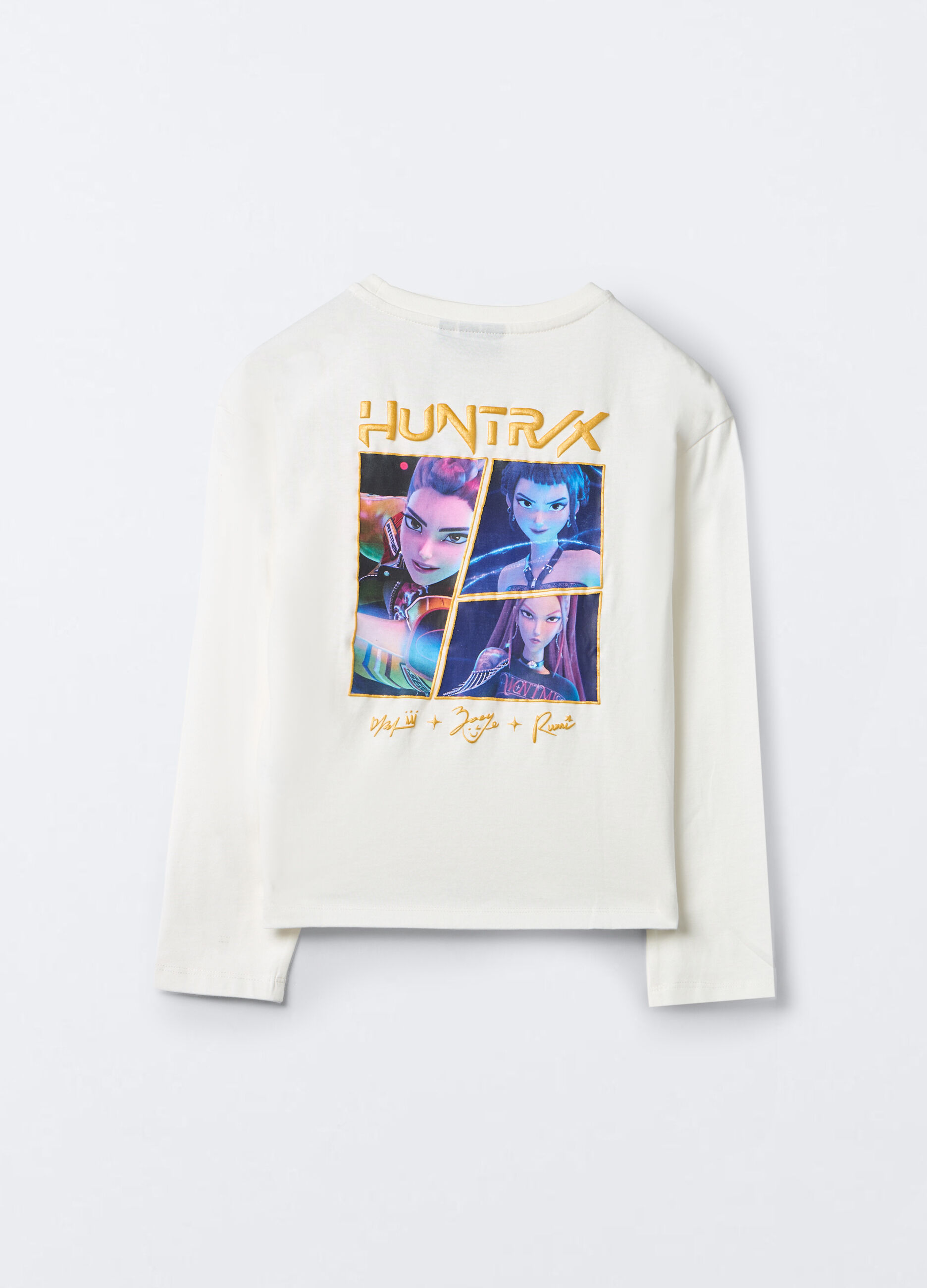 T-shirt K-Pop Demon Hunters in jersey di puro cotone ragazza_1