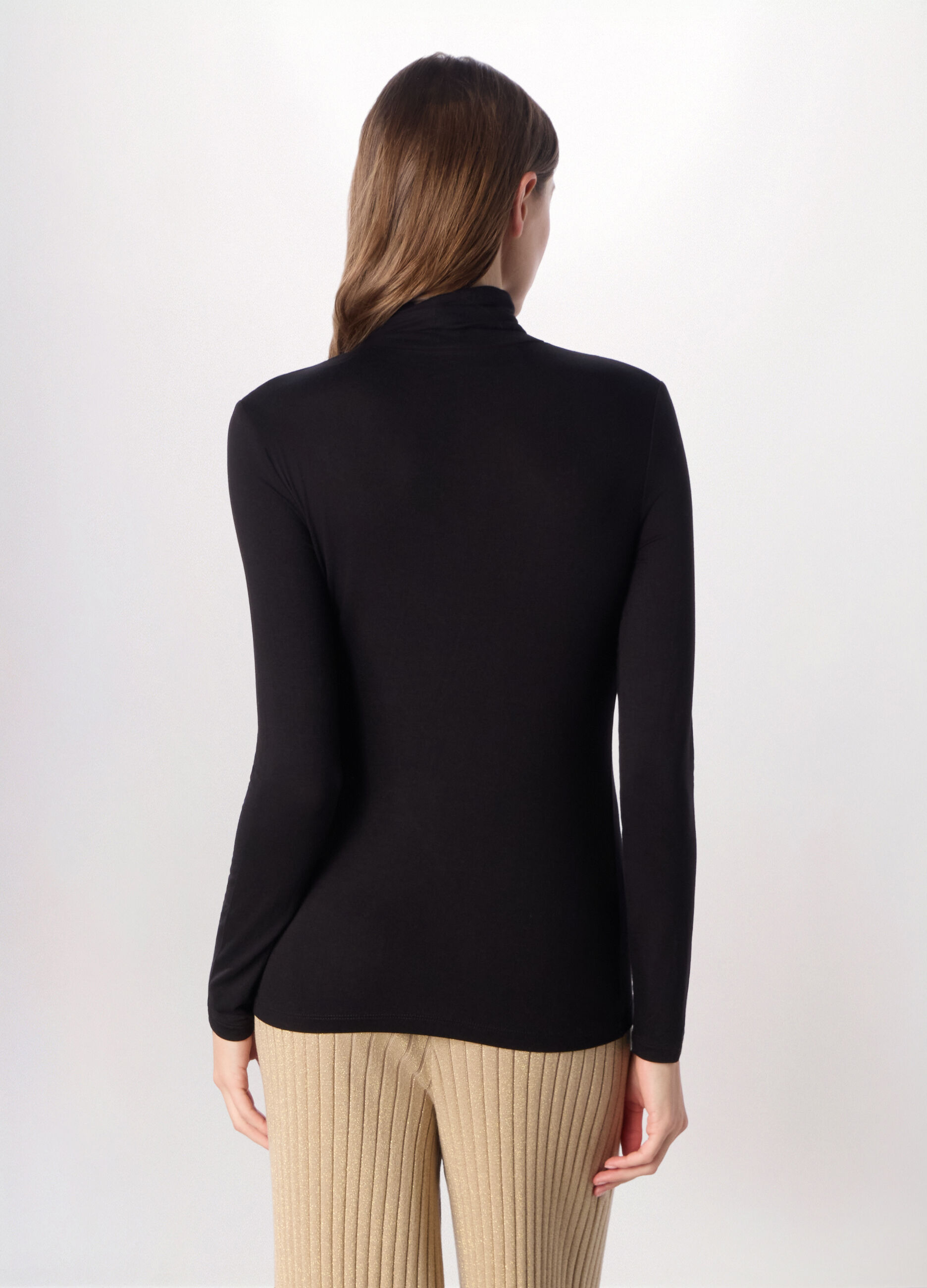 Lupetto in viscosa stretch donna_1